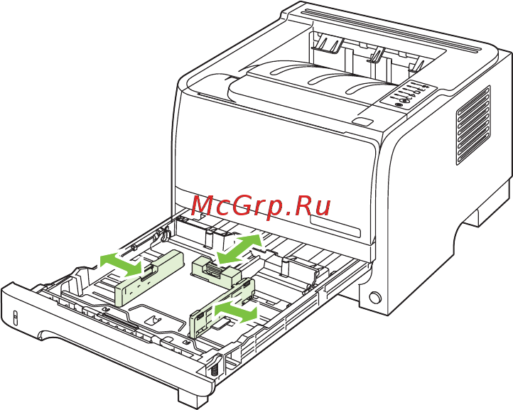 HP LaserJet P2030 [54/164] Подача вручную