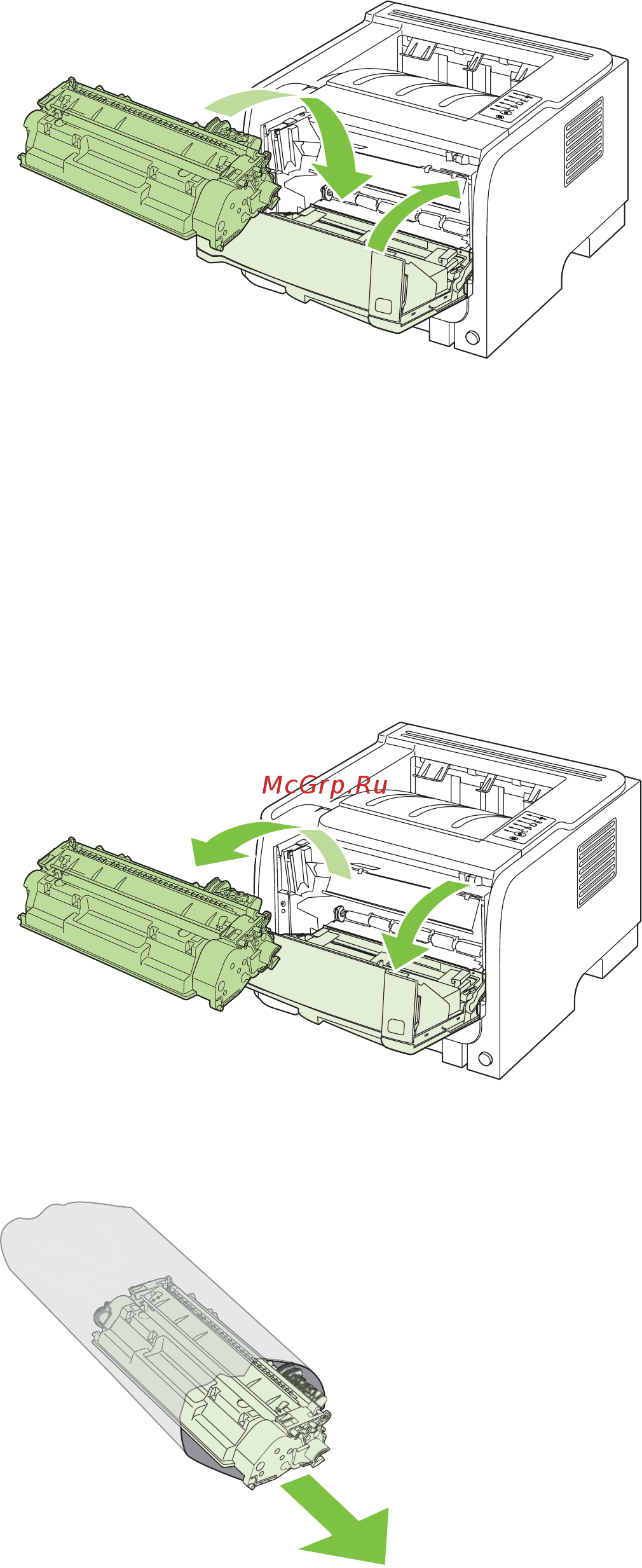 HP LaserJet P2030 [79/164] Замените картридж для печати