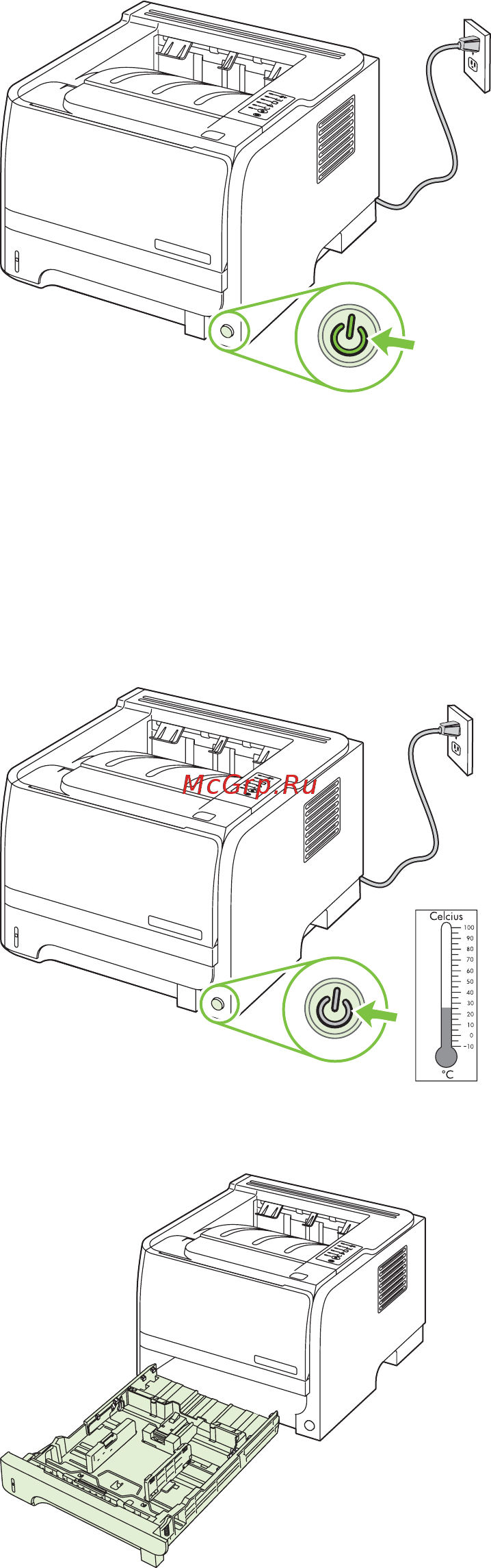 HP LaserJet P2030 [87/164] Очистка ролика захвата лотка 2