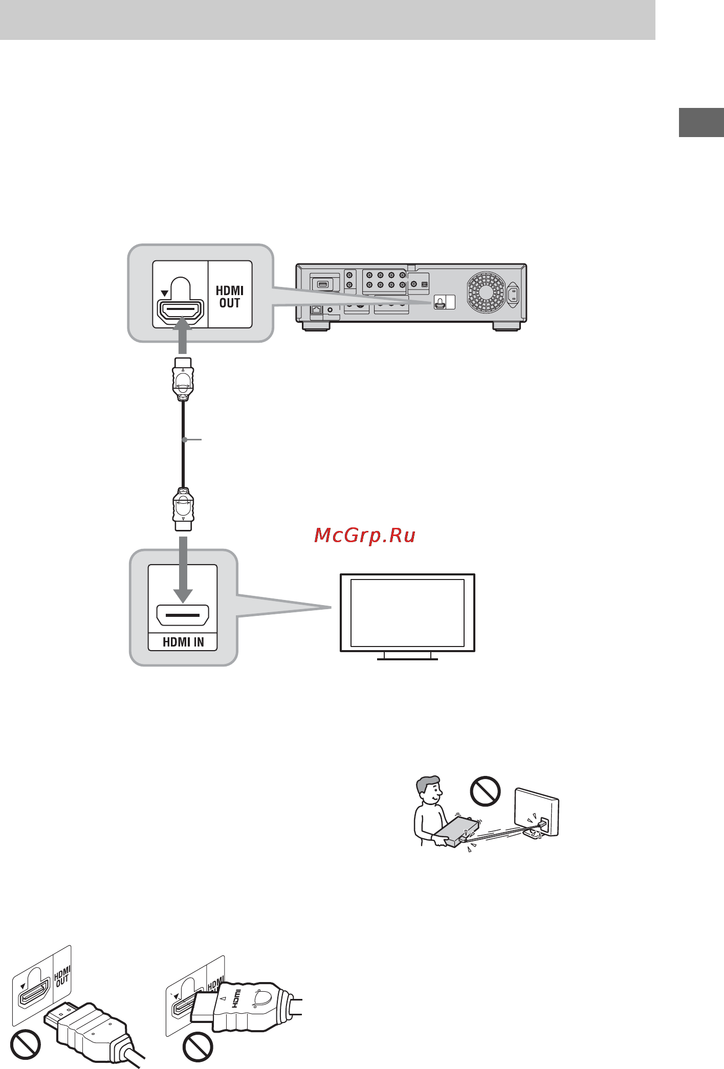Sony BDP-S5000ES [17/95] Подсоединение к гнезду hdmi