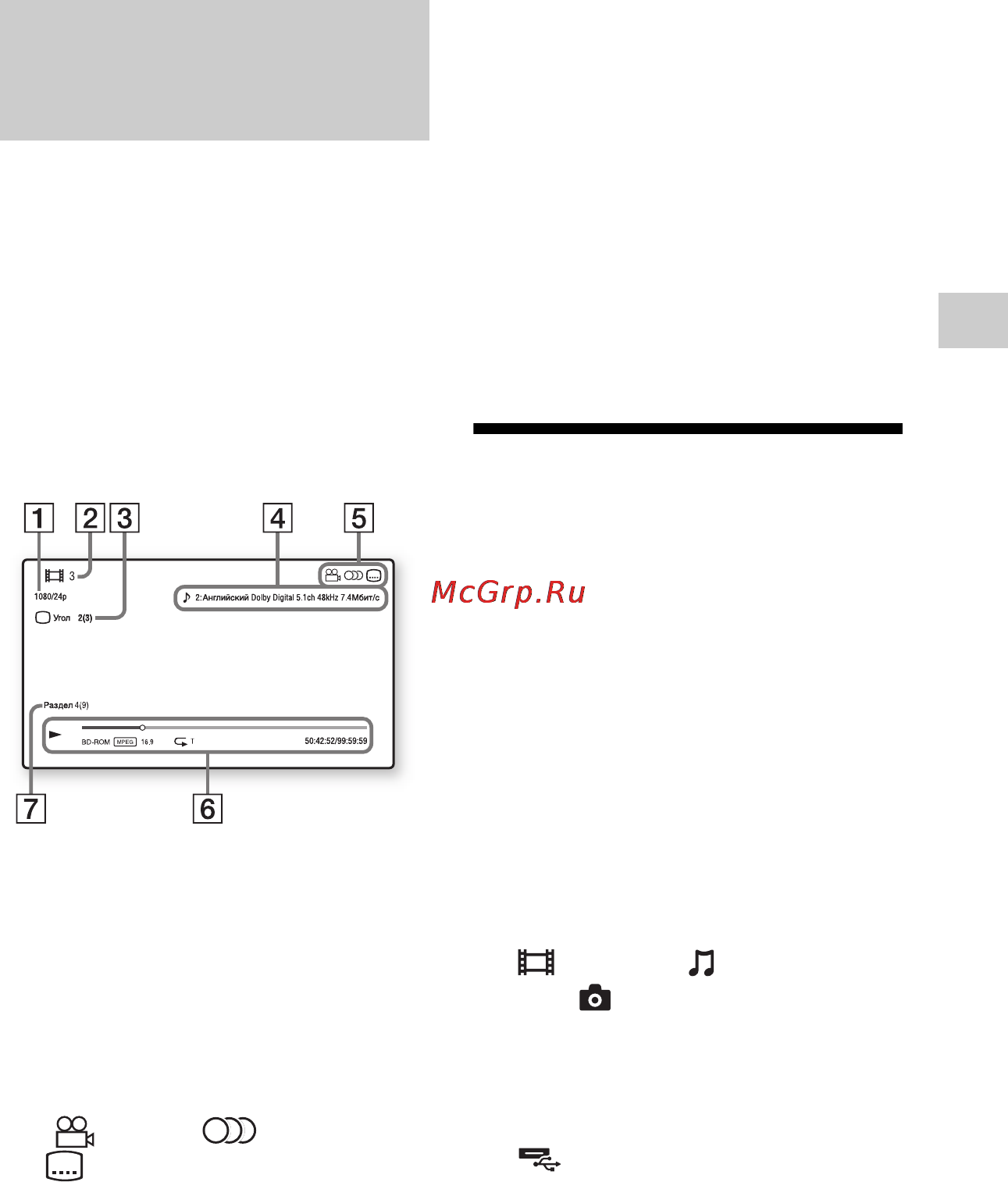 Sony BDP-S390 [21/96] Воспроизведение с устройства usb