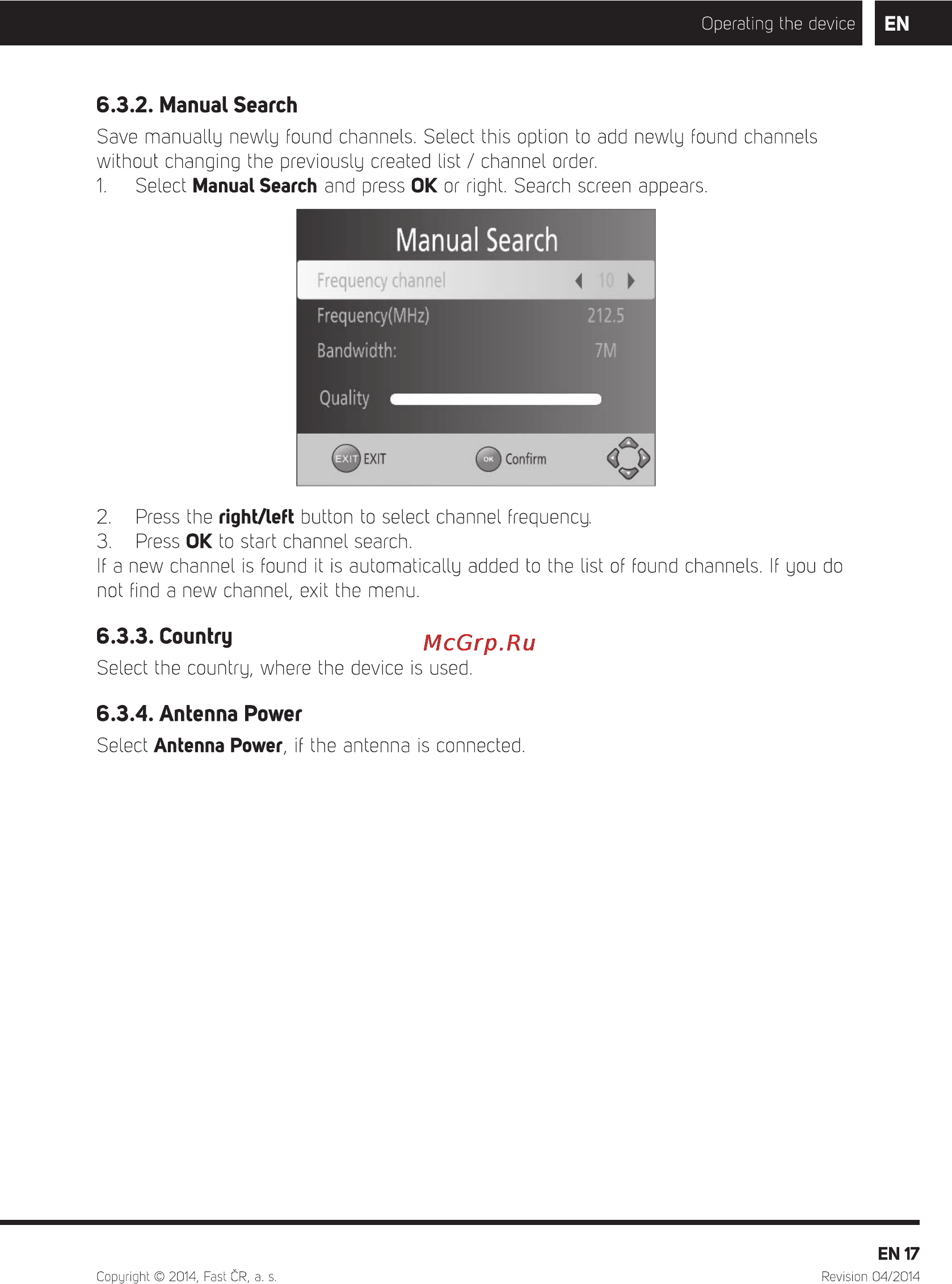 Sencor SPV 6714M4 [18/32] Manual search