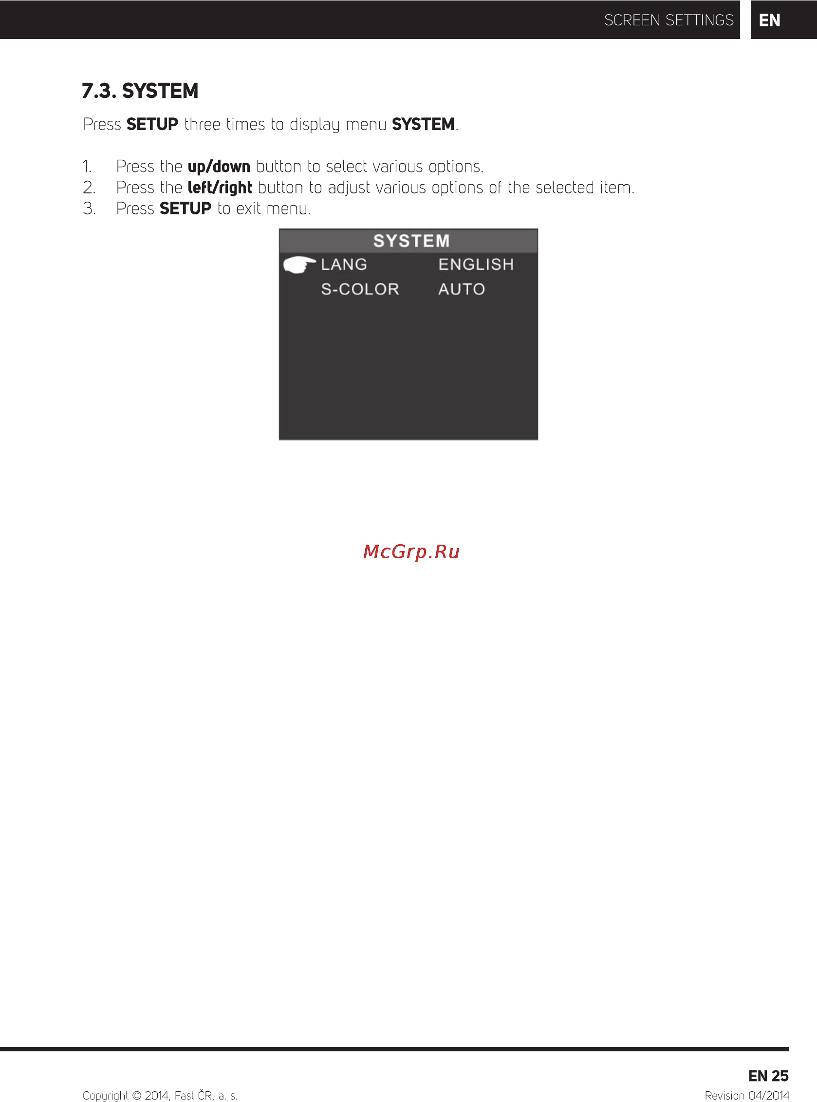 Sencor SPV 6714M4 [26/32] System
