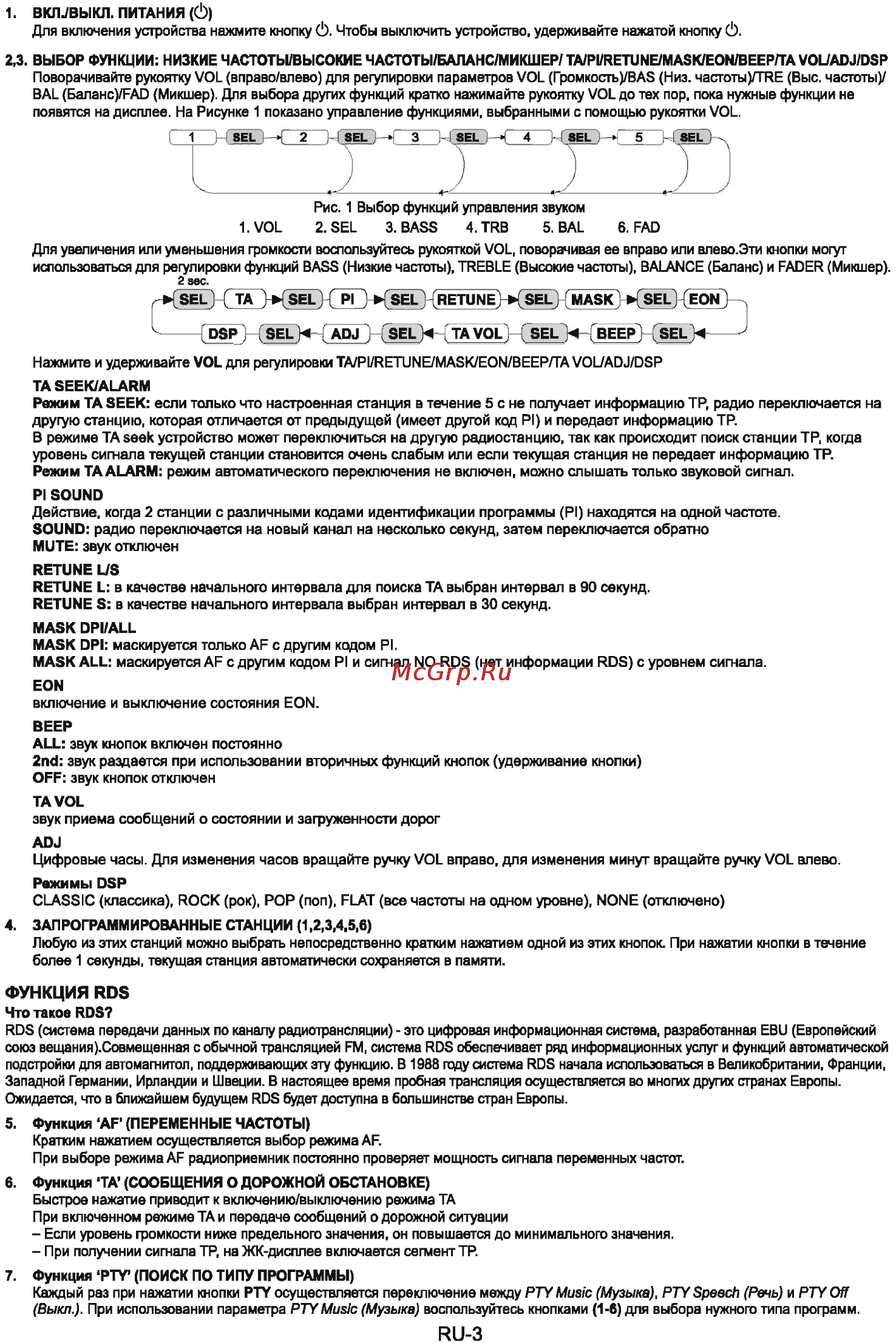 Sencor SCT 4014MR [4/6] Функция rds
