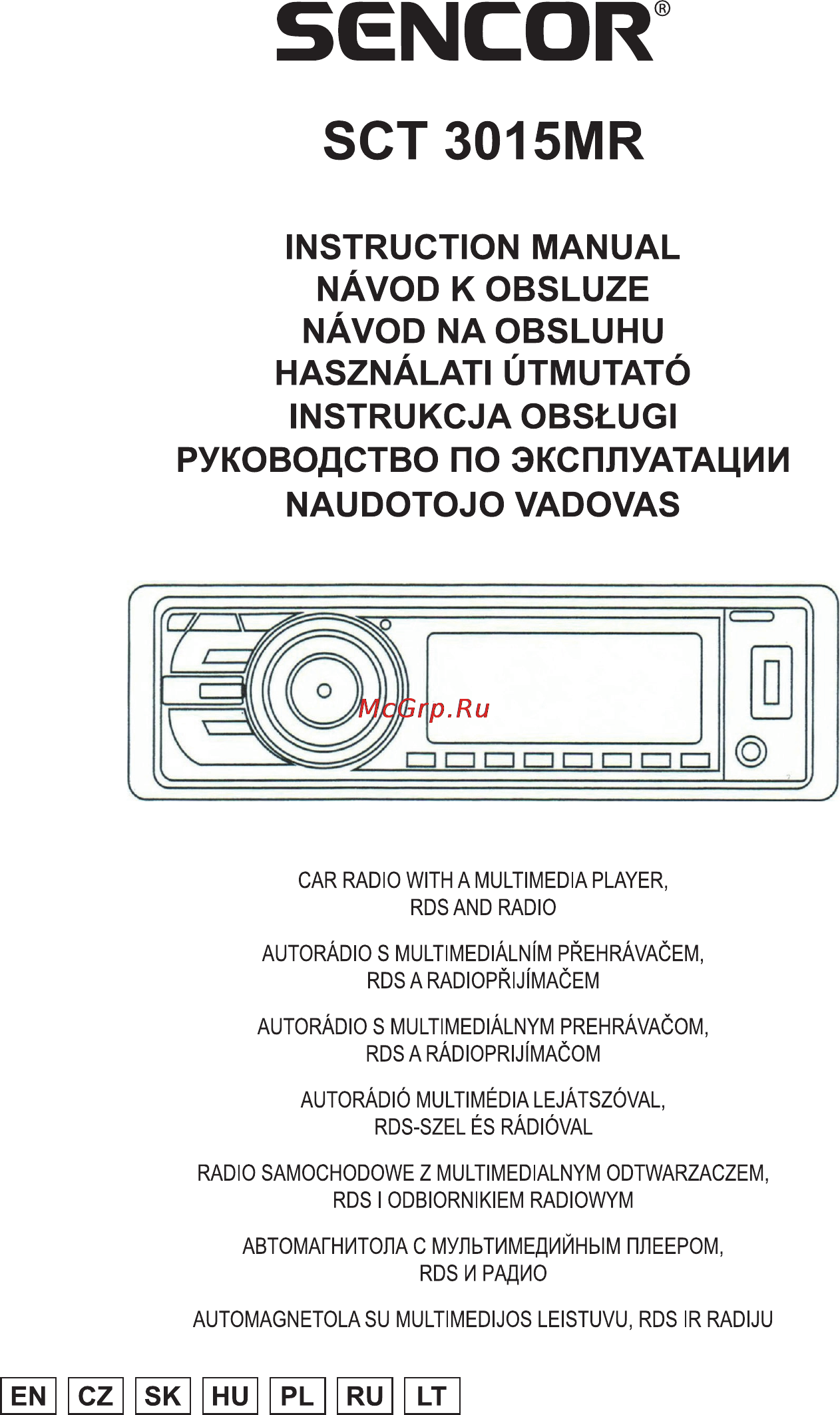 Sencor SCT 3015MR Инструкция по эксплуатации онлайн