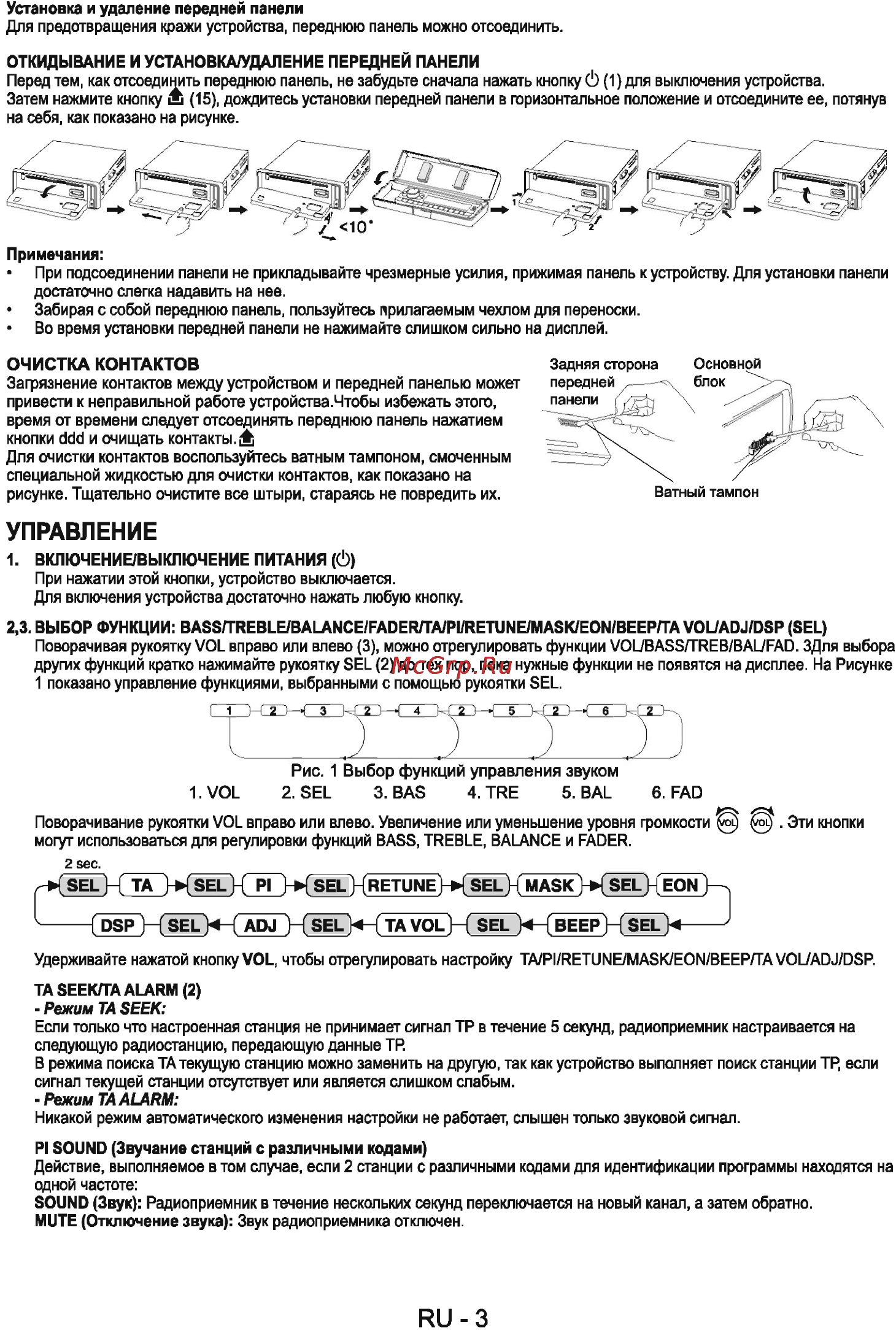 Sencor SCD 5044MR [5/10] Управление