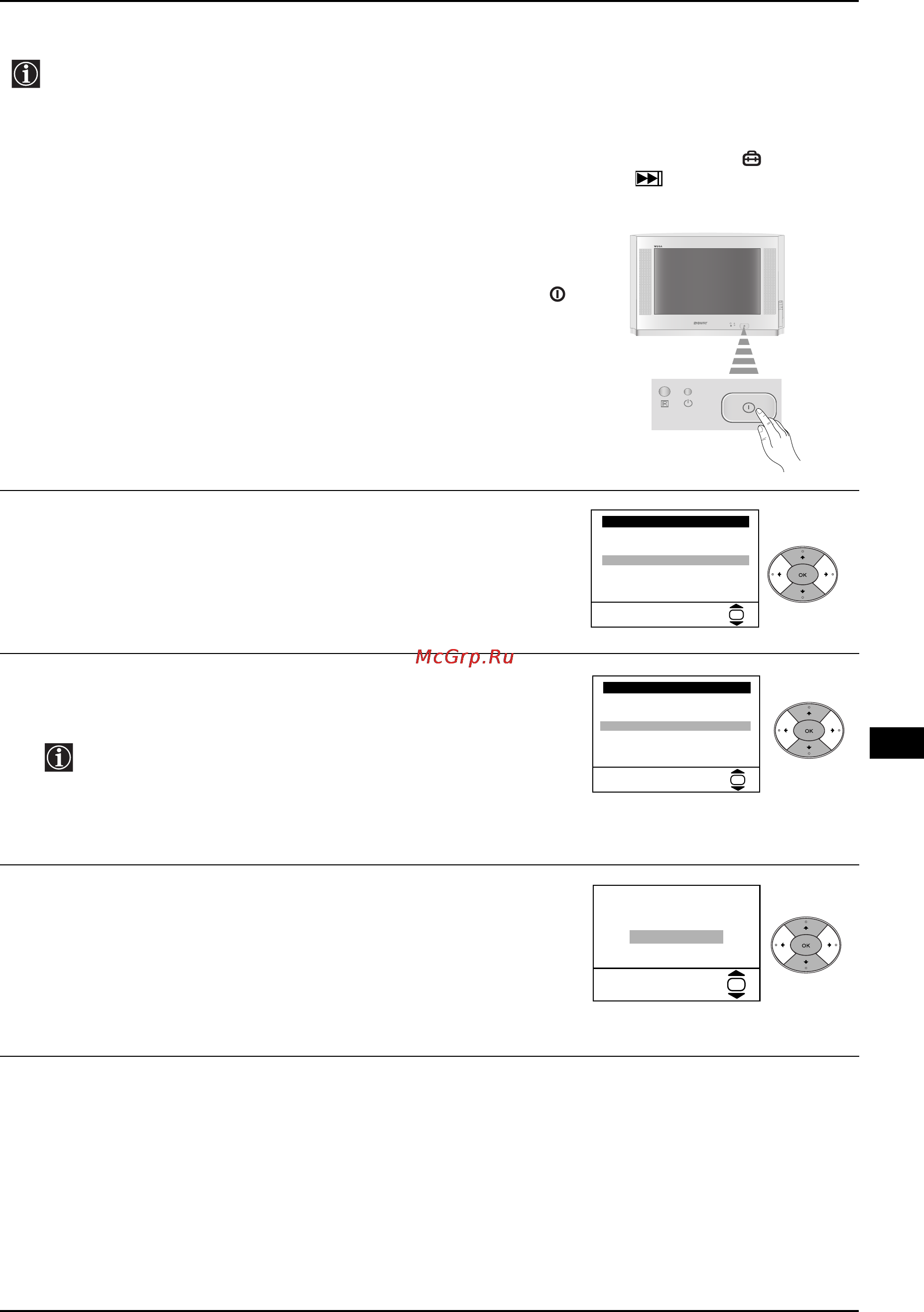 Sony KV-29CS60K [67/124] A tv bekapcsolása és automatikus hangolás