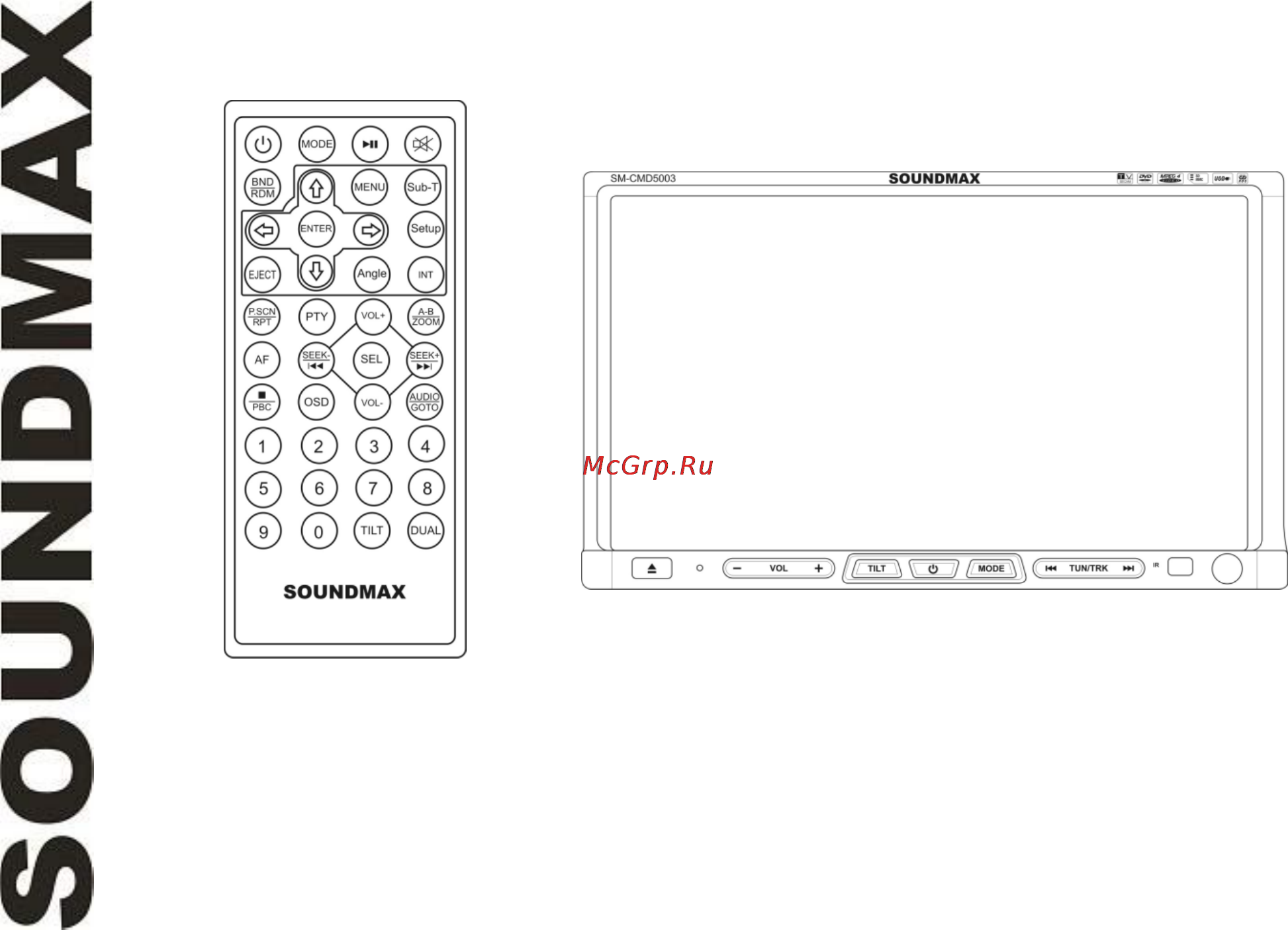 Soundmax SM-CMD5003 Инструкция по эксплуатации онлайн