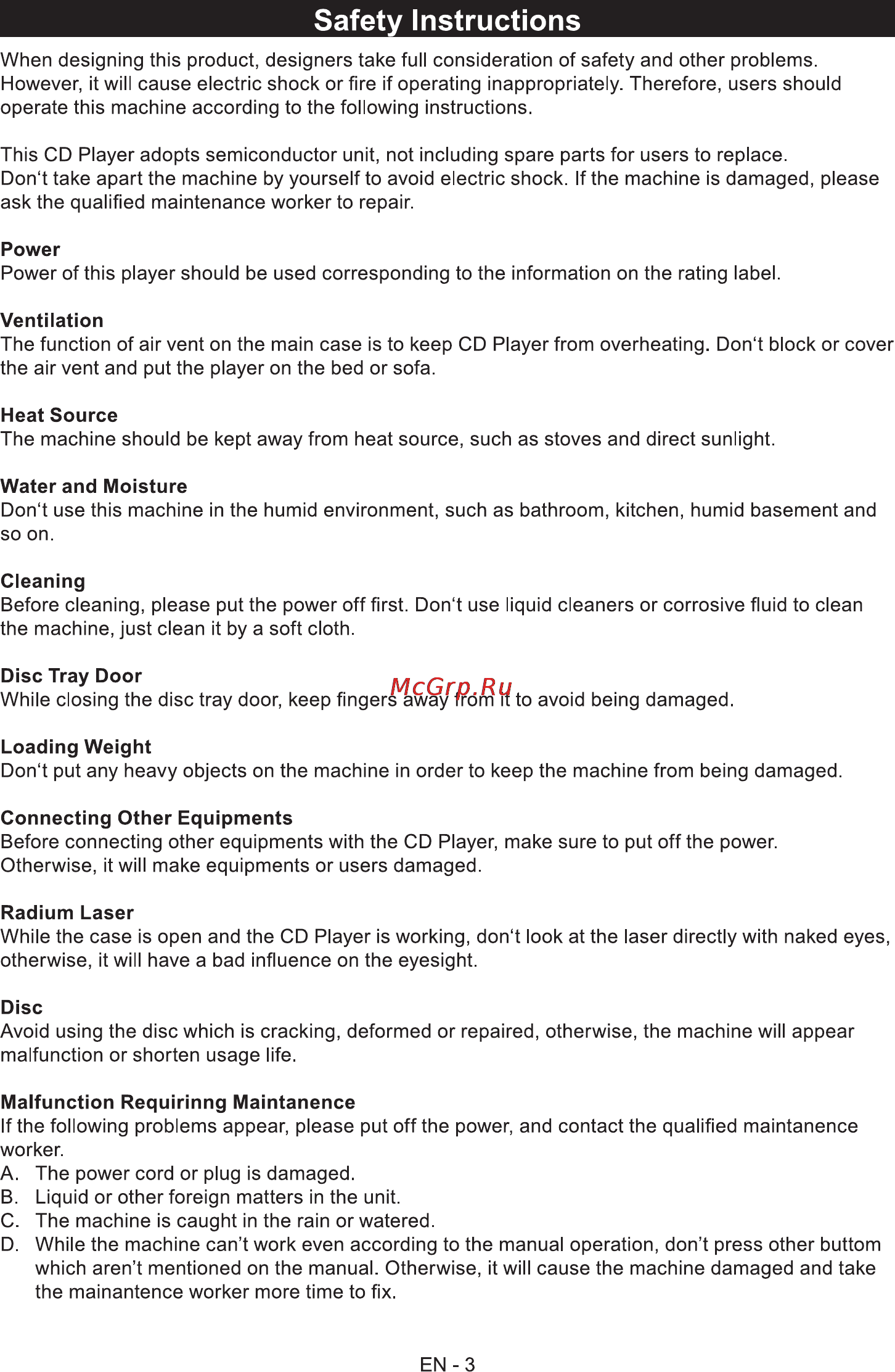 Sencor SMC 603 [3/16] Safety instructions