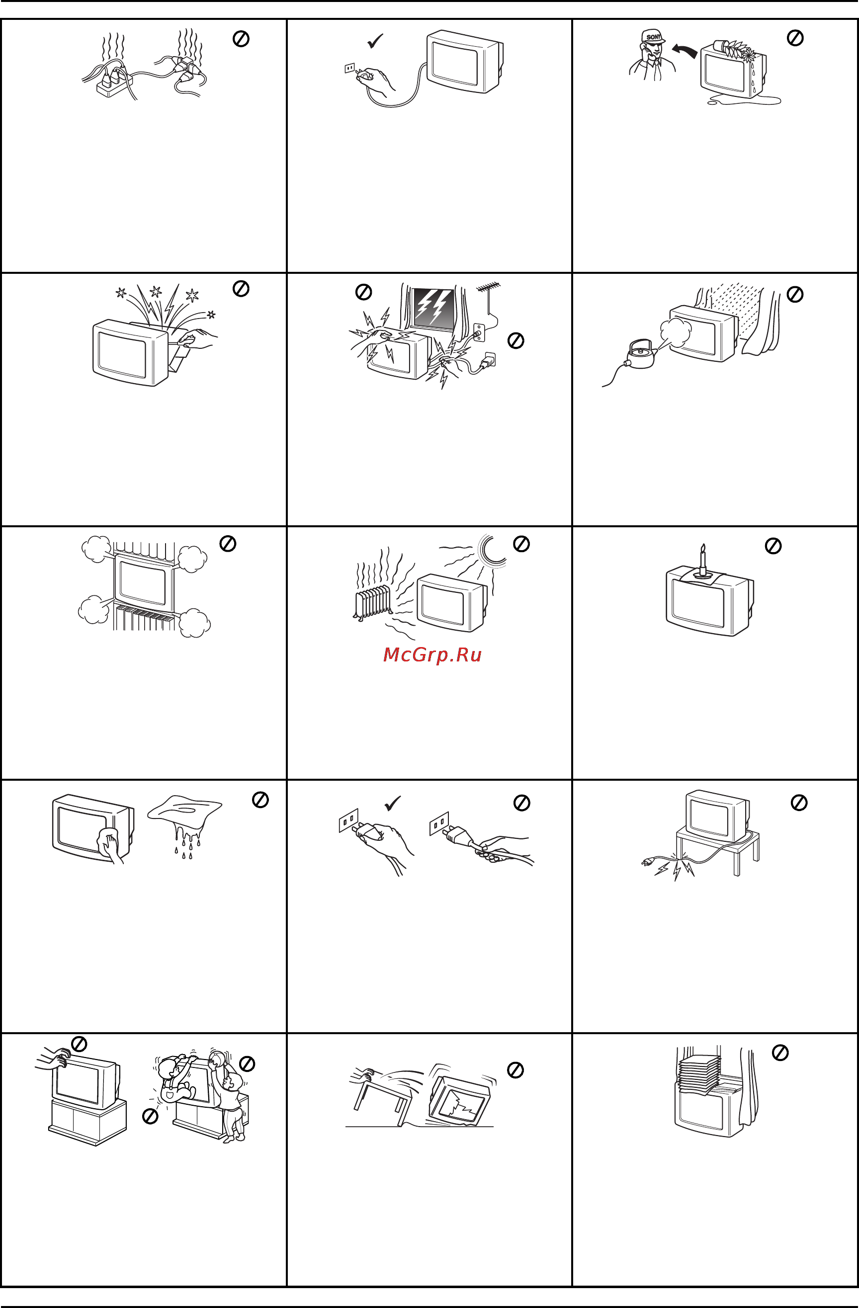 Sony FD TRINITRON KV-21CE10K [4/116] Safety information