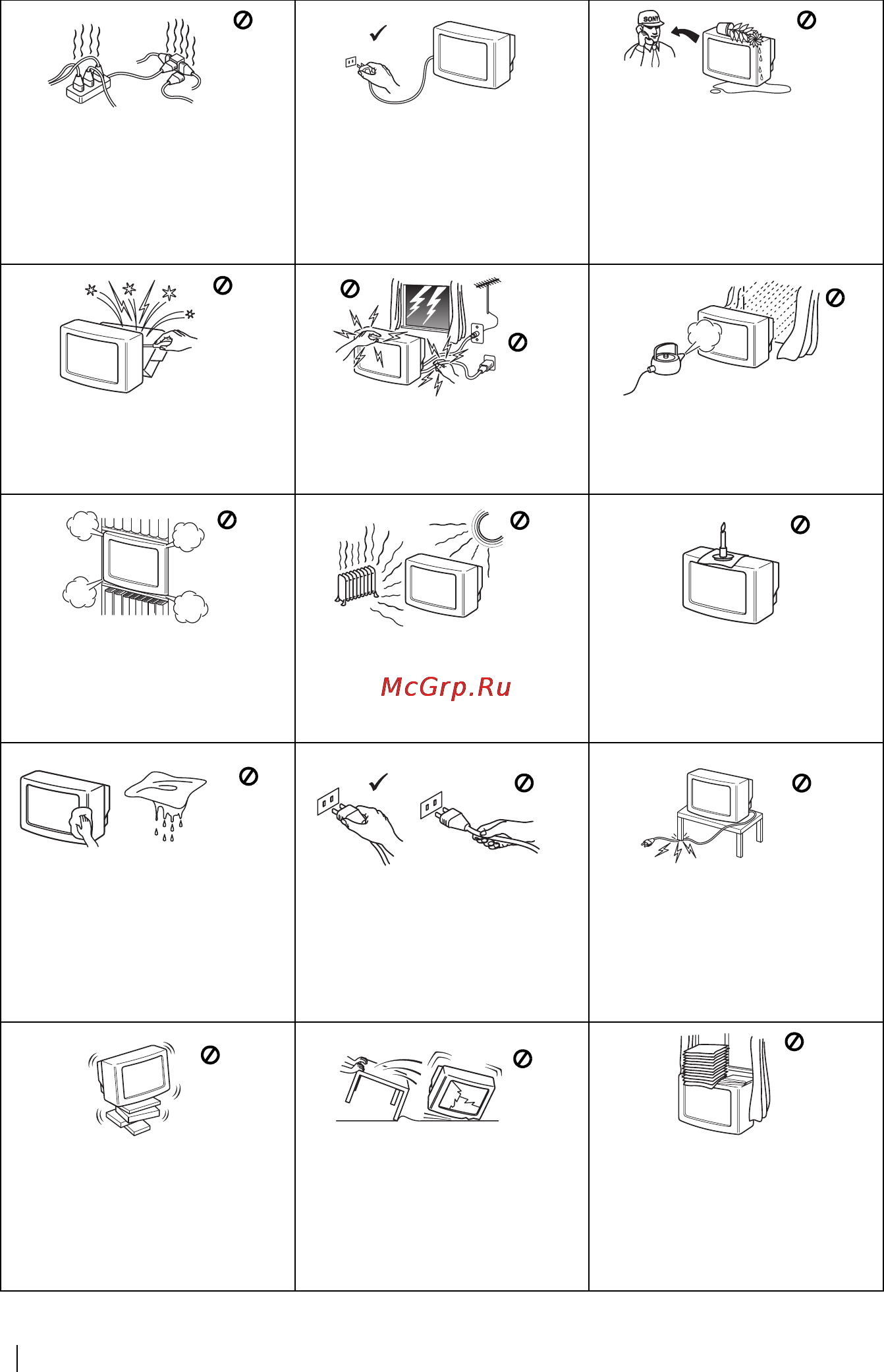 Sony FD TRINITRON KV-21CL1K [4/128] Safety information
