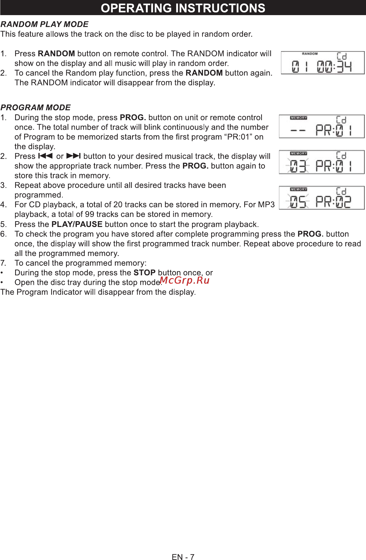 Sencor SPT 330 [8/11] Operating instructions
