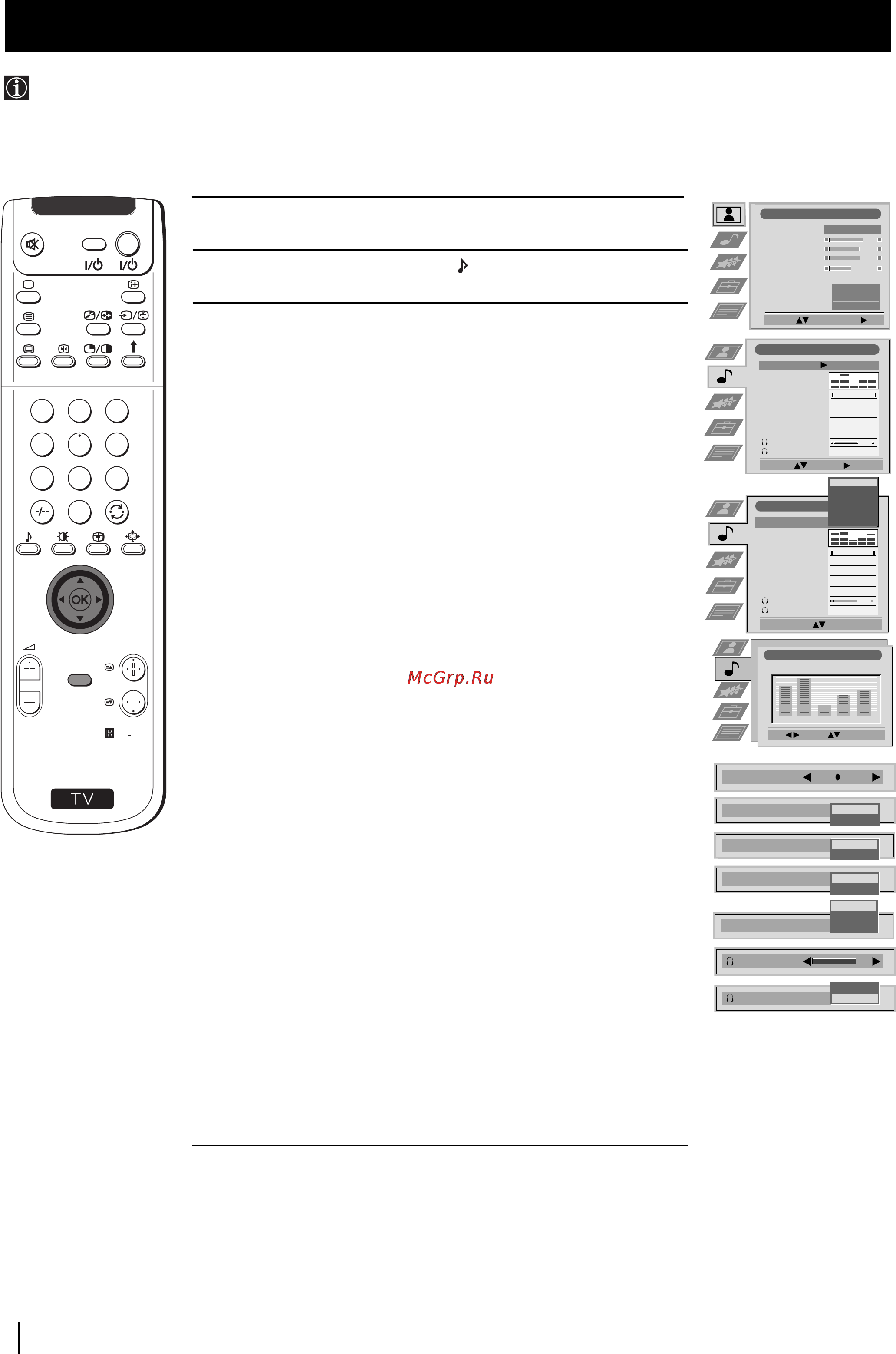 Sony FD TRINITRON KP-48PS1K [11/187] Adjusting the sound
