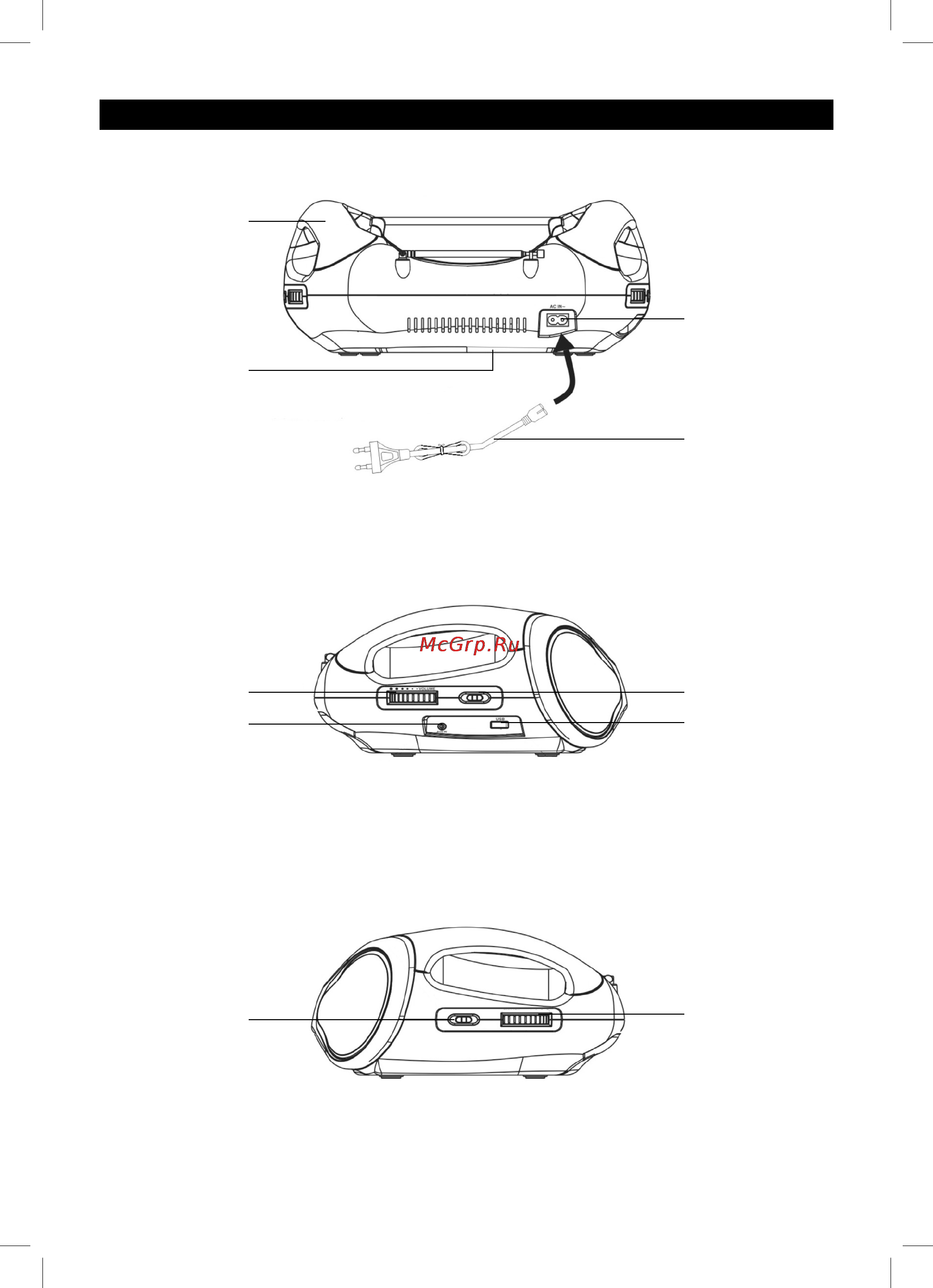 Sencor SPT 225 [4/12] Control location rear left side right side