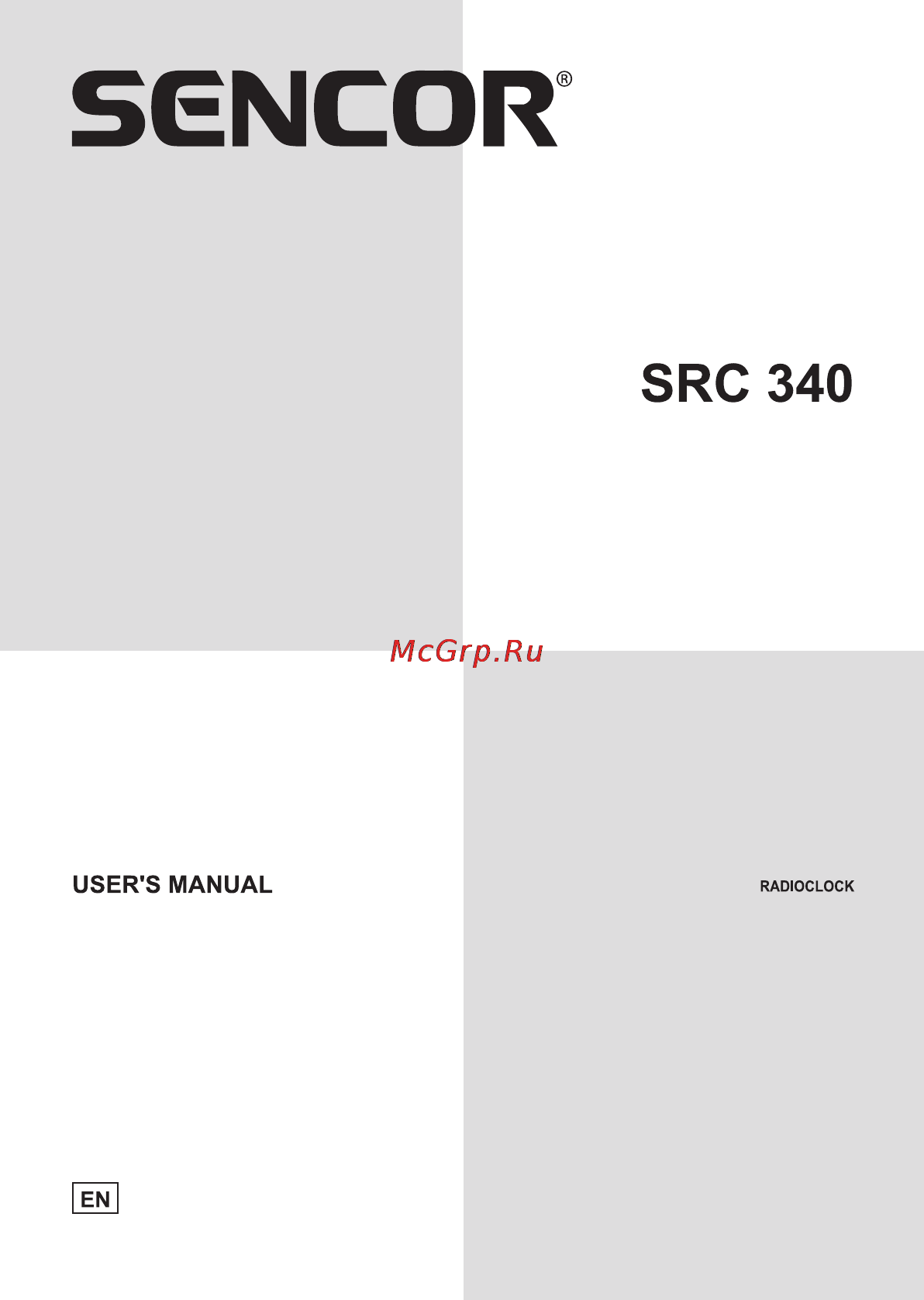 Sencor SRC 340 Инструкция по эксплуатации онлайн
