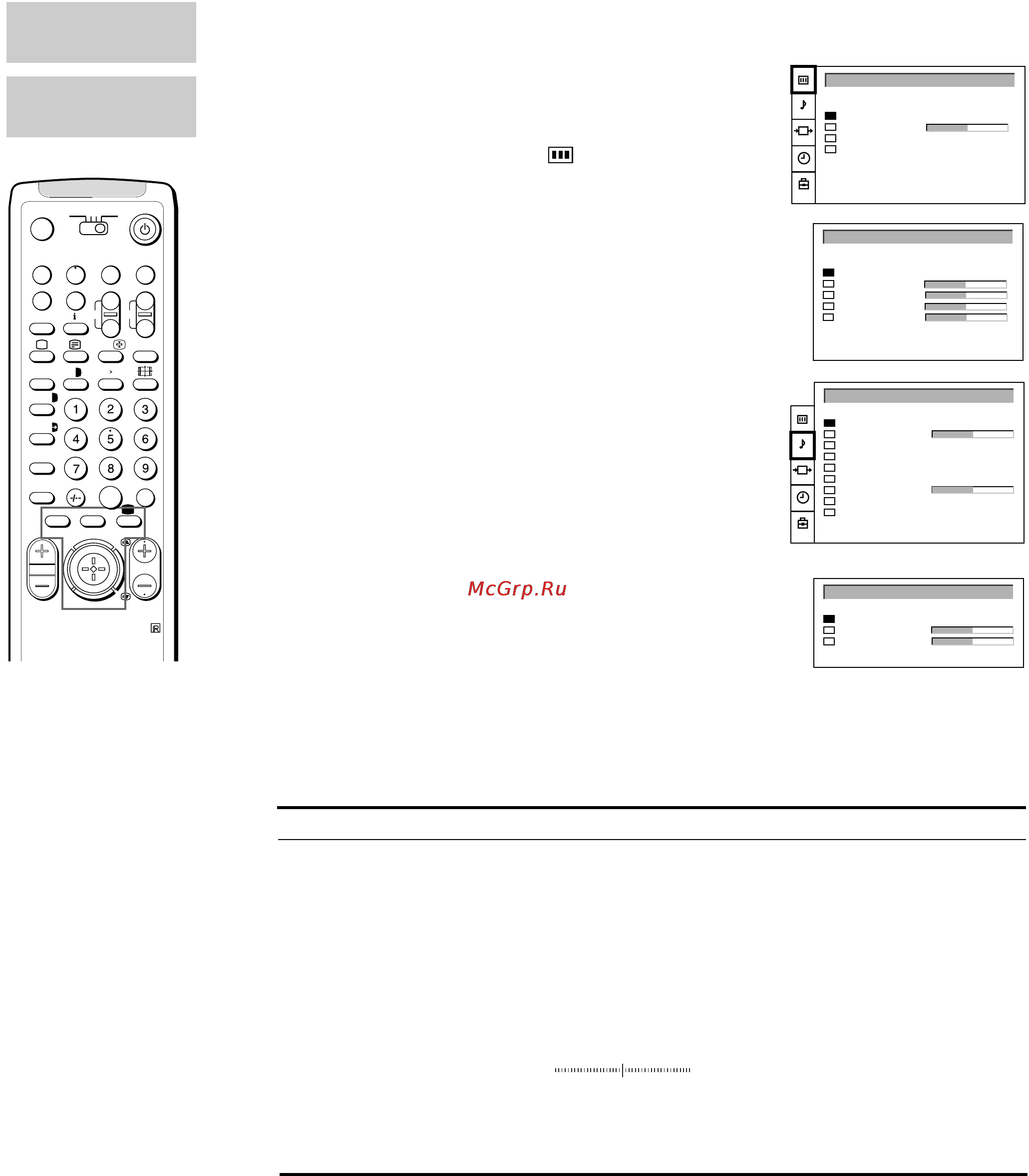 Sony KP-41PX1R [16/99] Adjusting and setting the tv using the menu