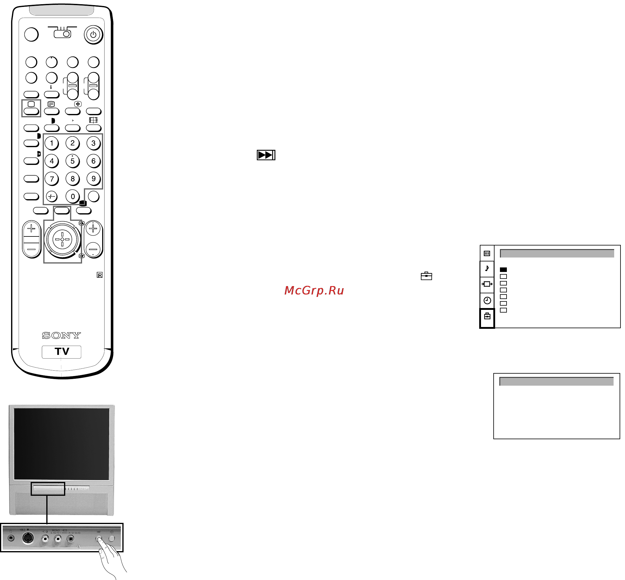 Sony KP-41PX1R [8/99] Preset channels automatically