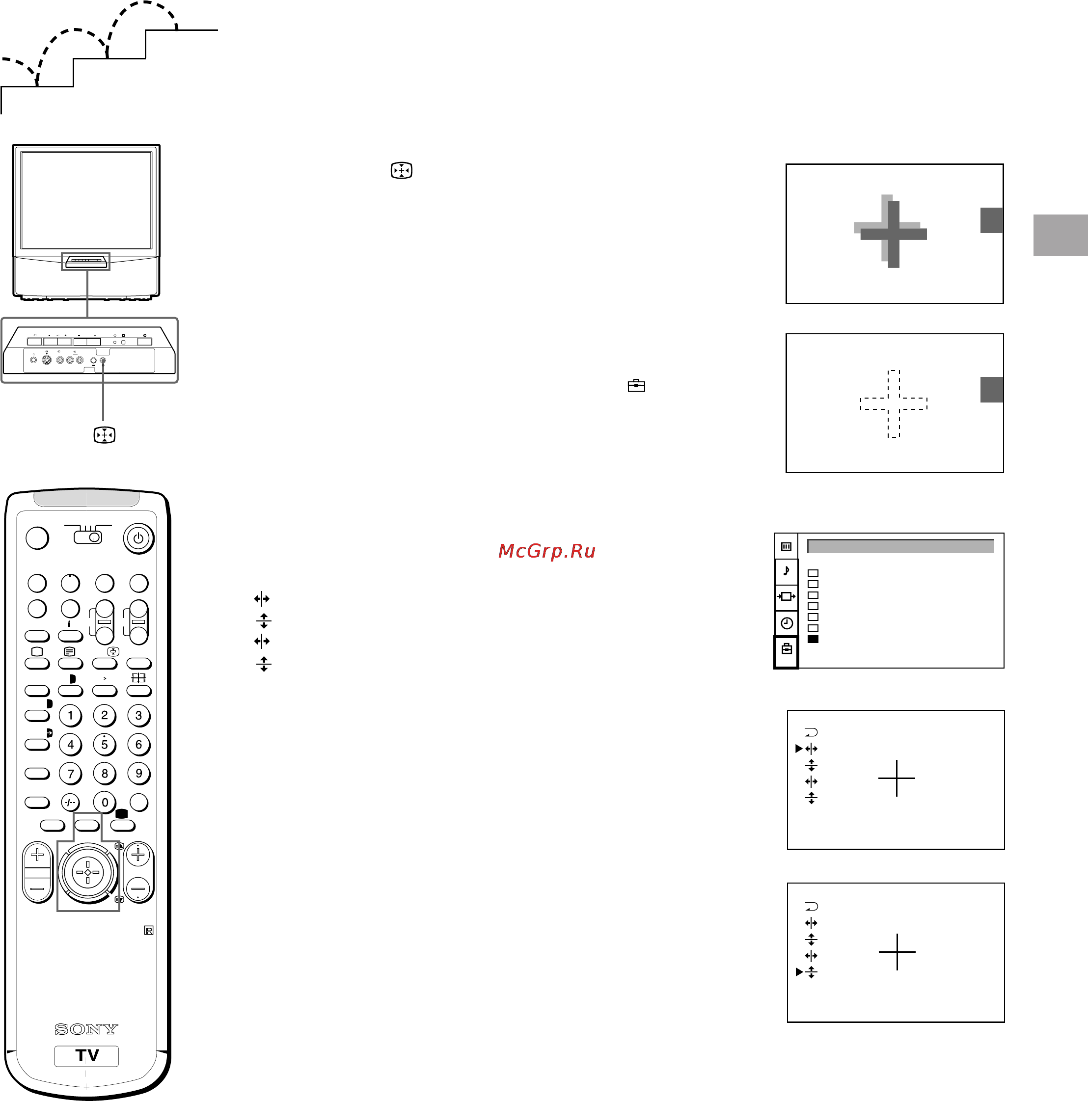 Sony KP-41S5K [33/146] Krok nastavení barevných konvergencí