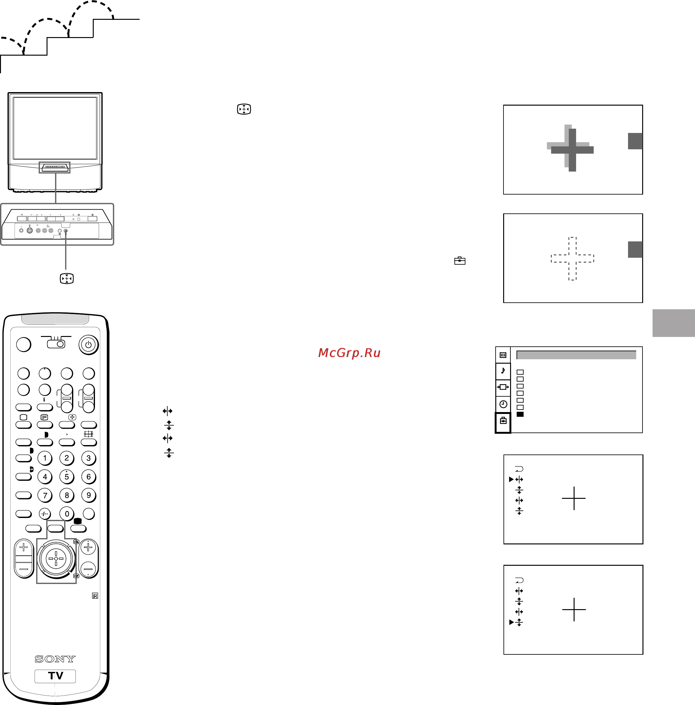 Sony KP-41S5K [81/146] Művelet a színkonvergencia beállítása