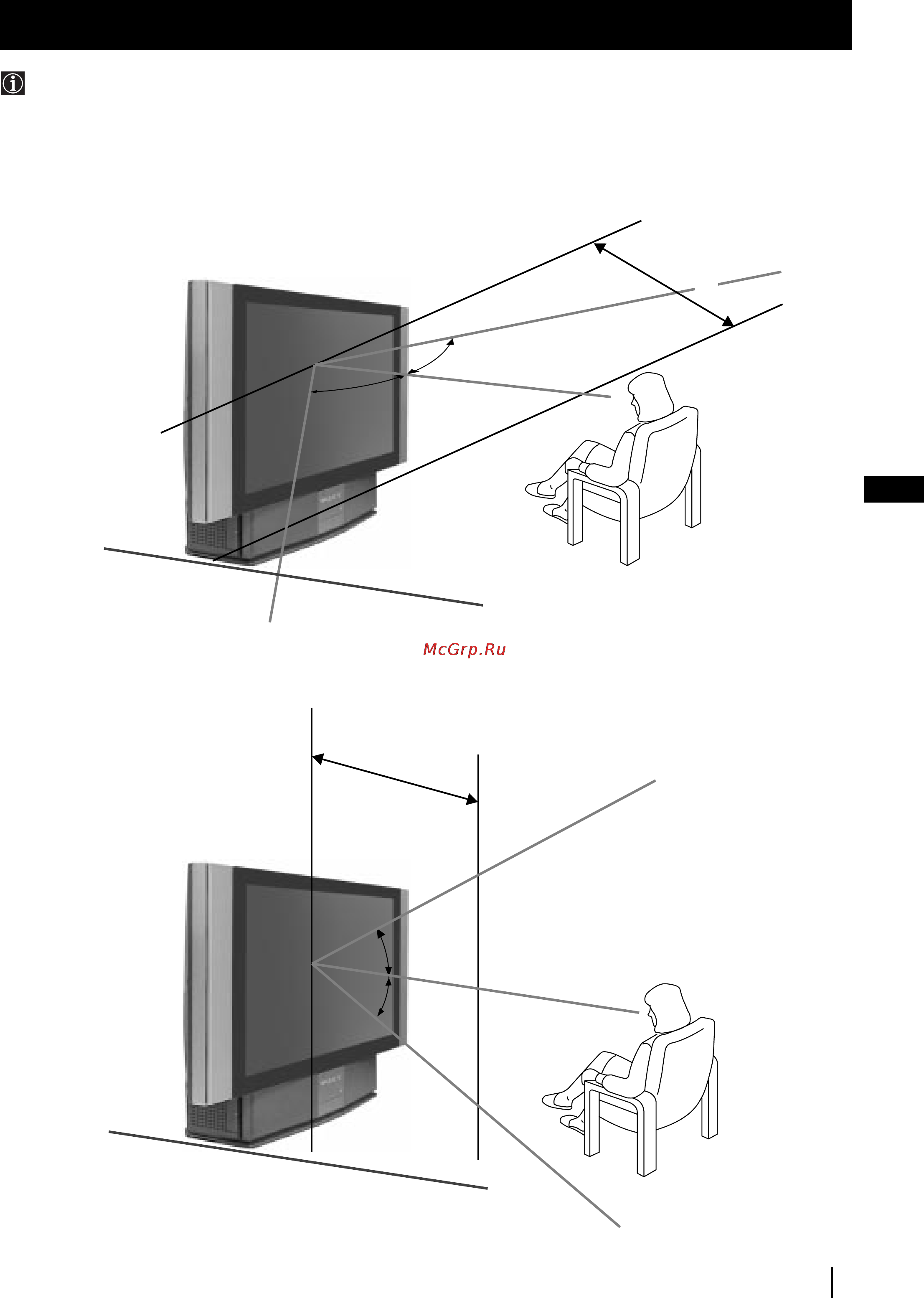 Sony GRAND VEGA KF-50SX100K [30/193] Optimum viewing area