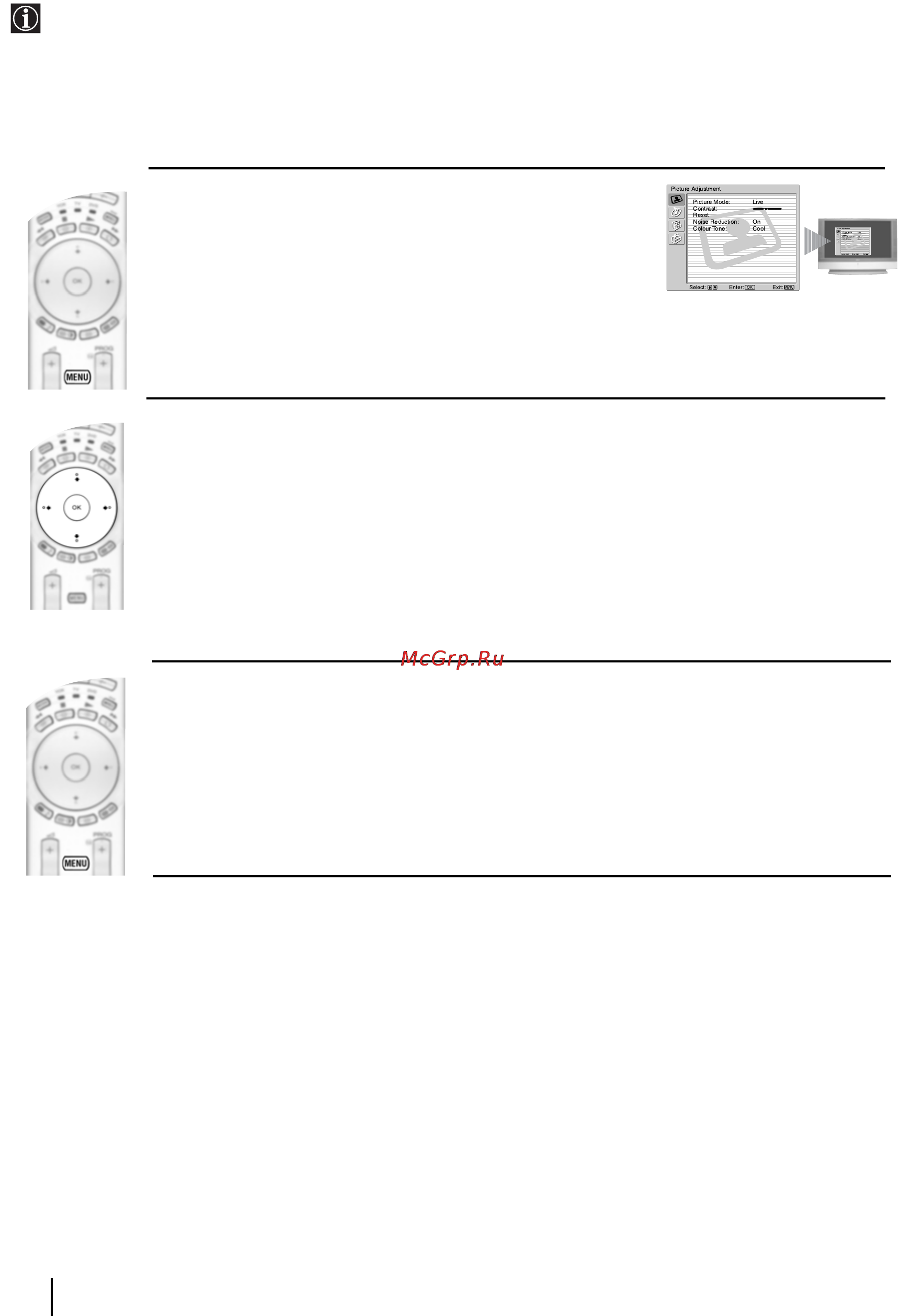 Sony GRAND VEGA KF-50SX300K [11/192] Introducing and using the menu system