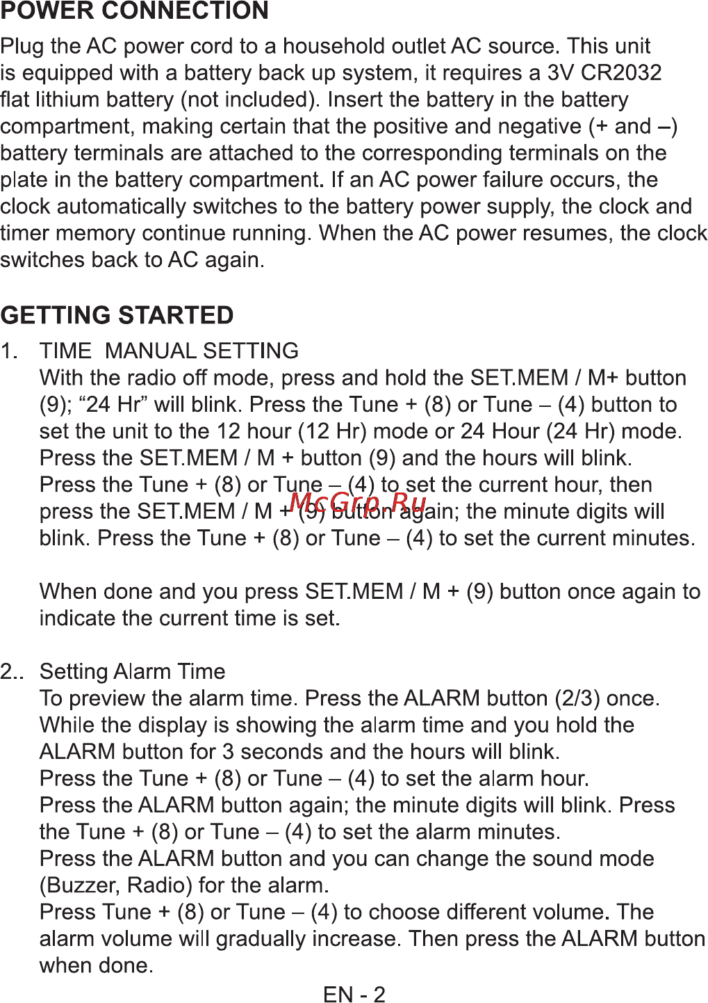 Sencor SRC 135 [4/8] Getting started