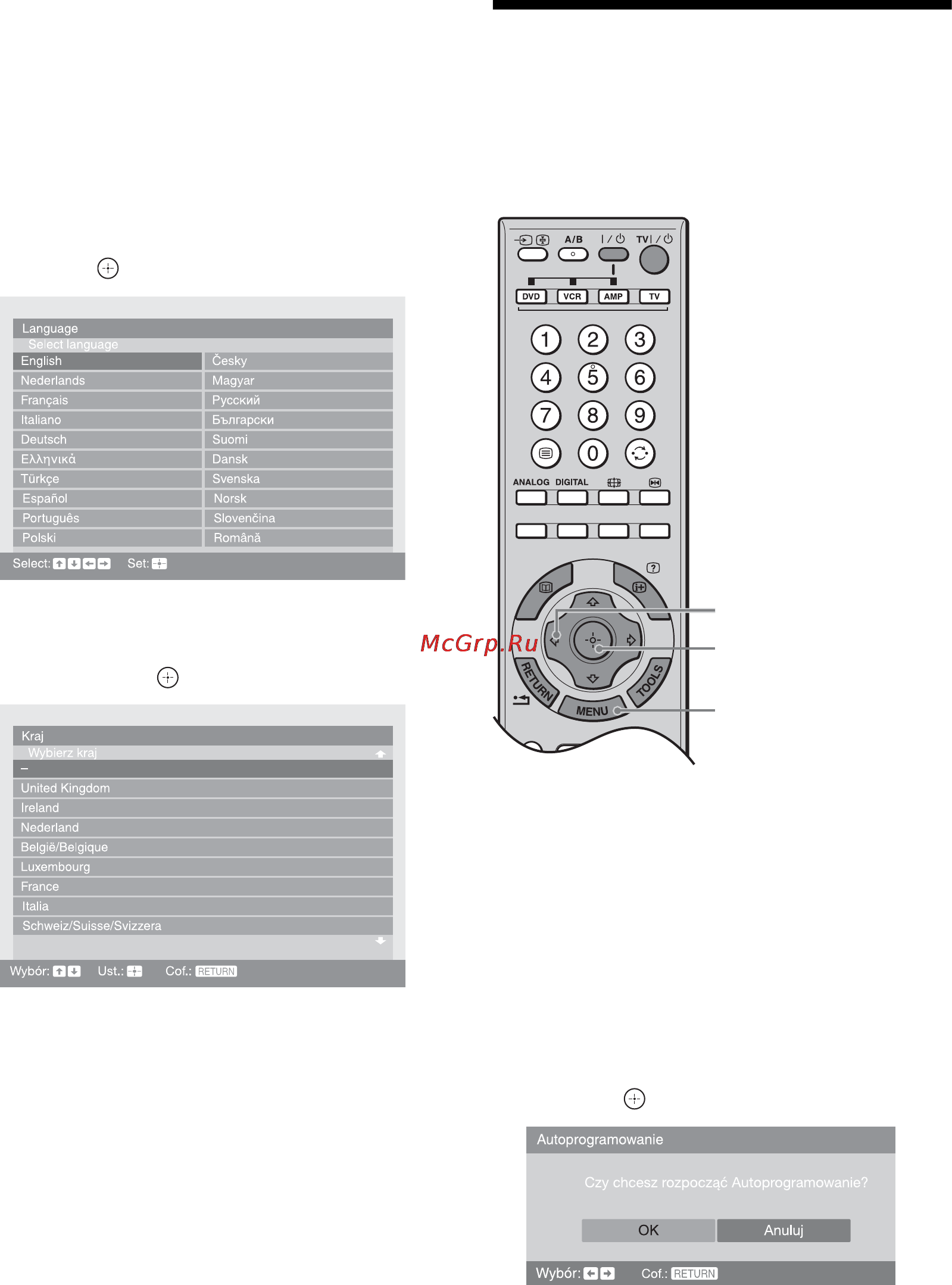 Sony BRAVIA KDS-55A2000 [192/372] Autoprogramowanie odbiornika tv