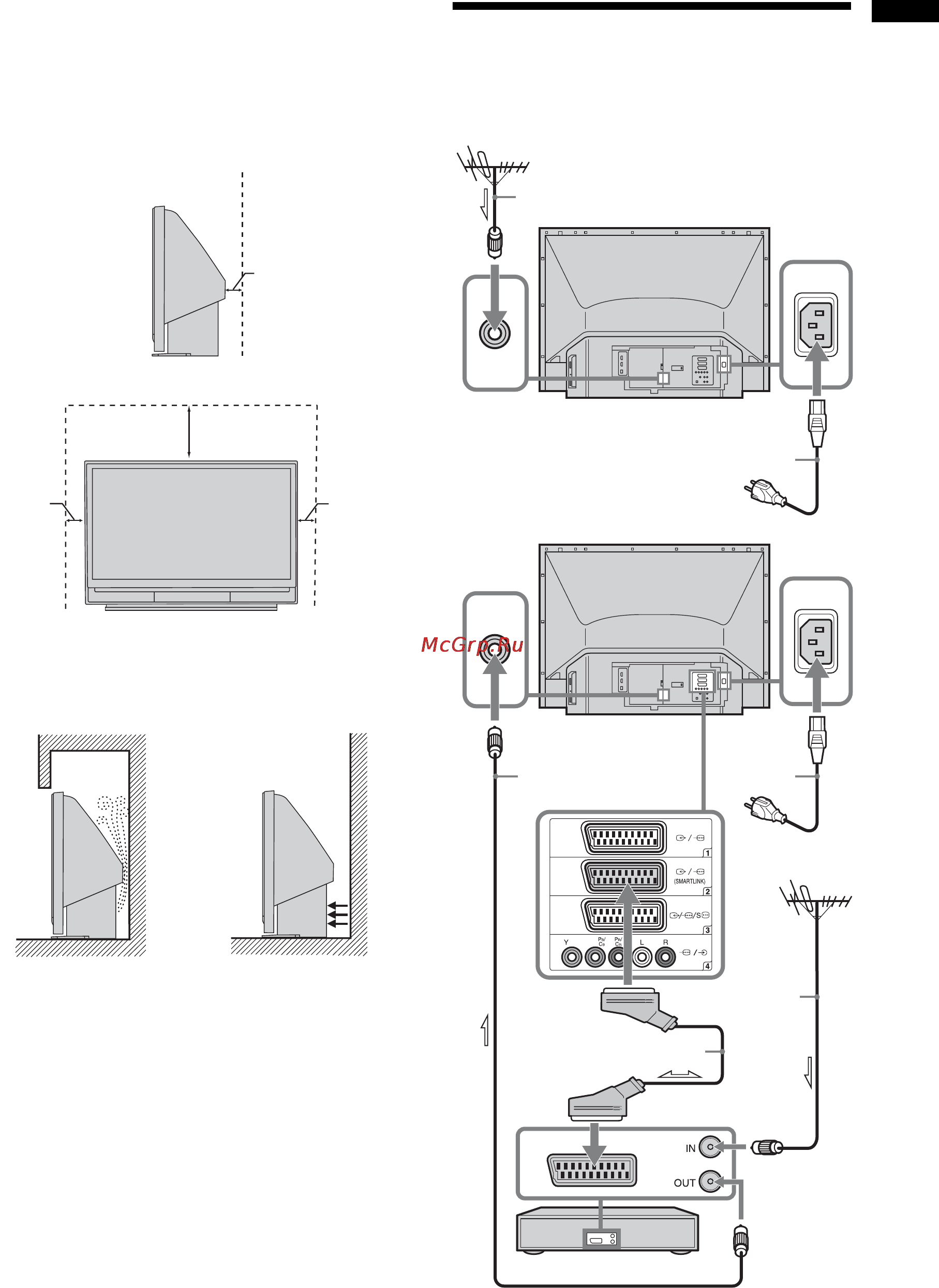 Sony BRAVIA KDS-55A2000 [73/372] Een antenne videorecorder aansluiten