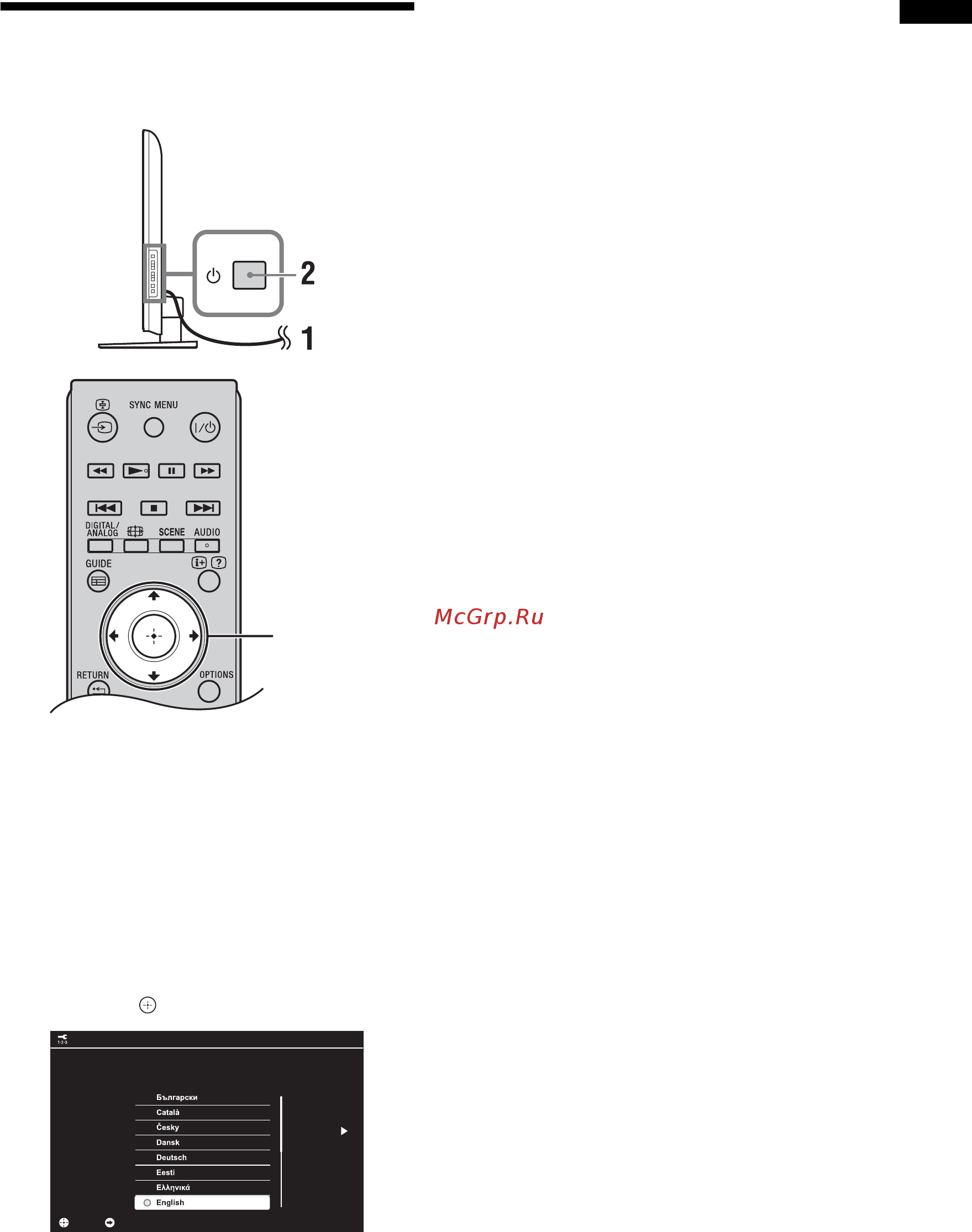 Sony BRAVIA KDL-32EX310 [147/332] Velge språket landet området og plasseringen