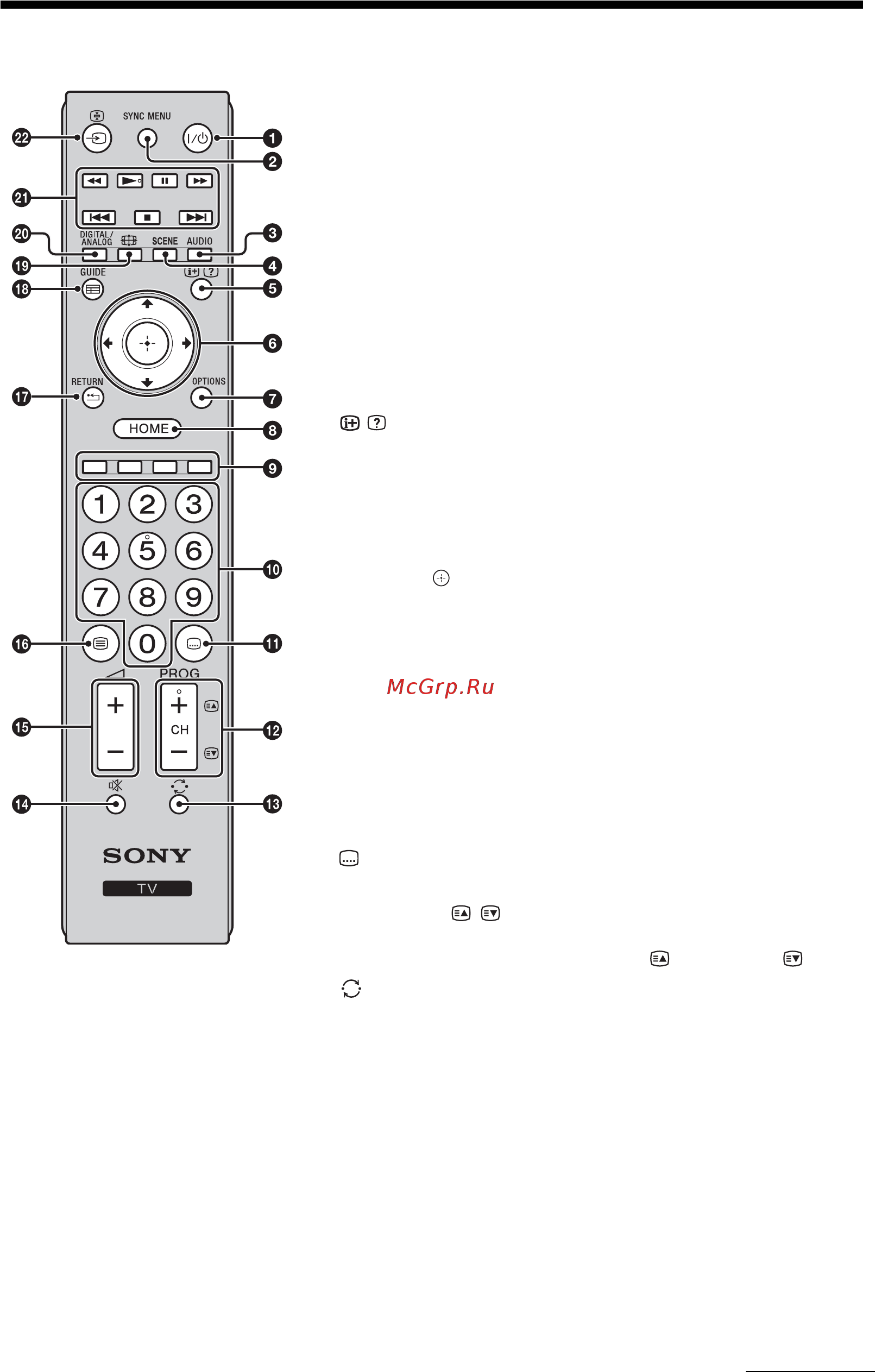 Sony BRAVIA KDL-22EX310 [153/332] Oversikt over fjernkontrollen