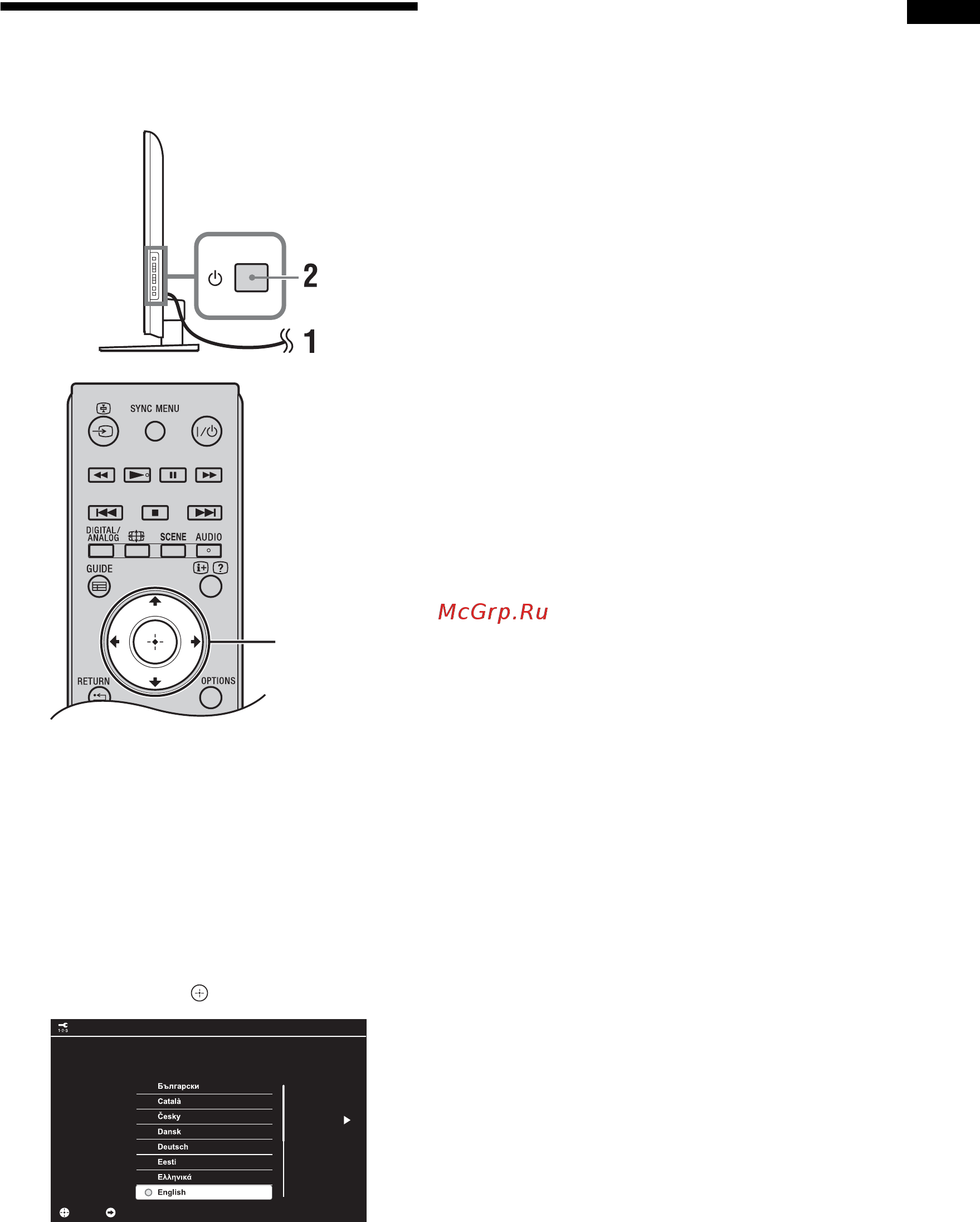 Sony BRAVIA KDL-22EX310 [243/332] Välja språk land region och plats