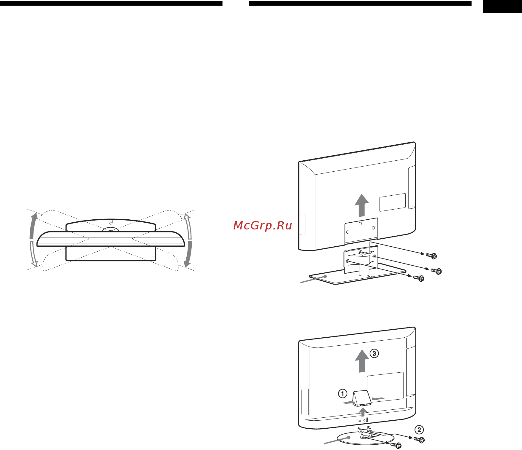 Sony BRAVIA KDL-22EX310 [245/332] Demontera bordsstativet från tv n