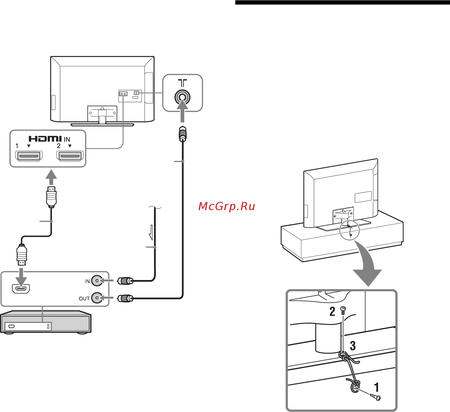 Sony BRAVIA KDL-22EX310 [286/332] Як унеможливити перекидання телевізора тільки kdl 42ex410 kdl 32ex310