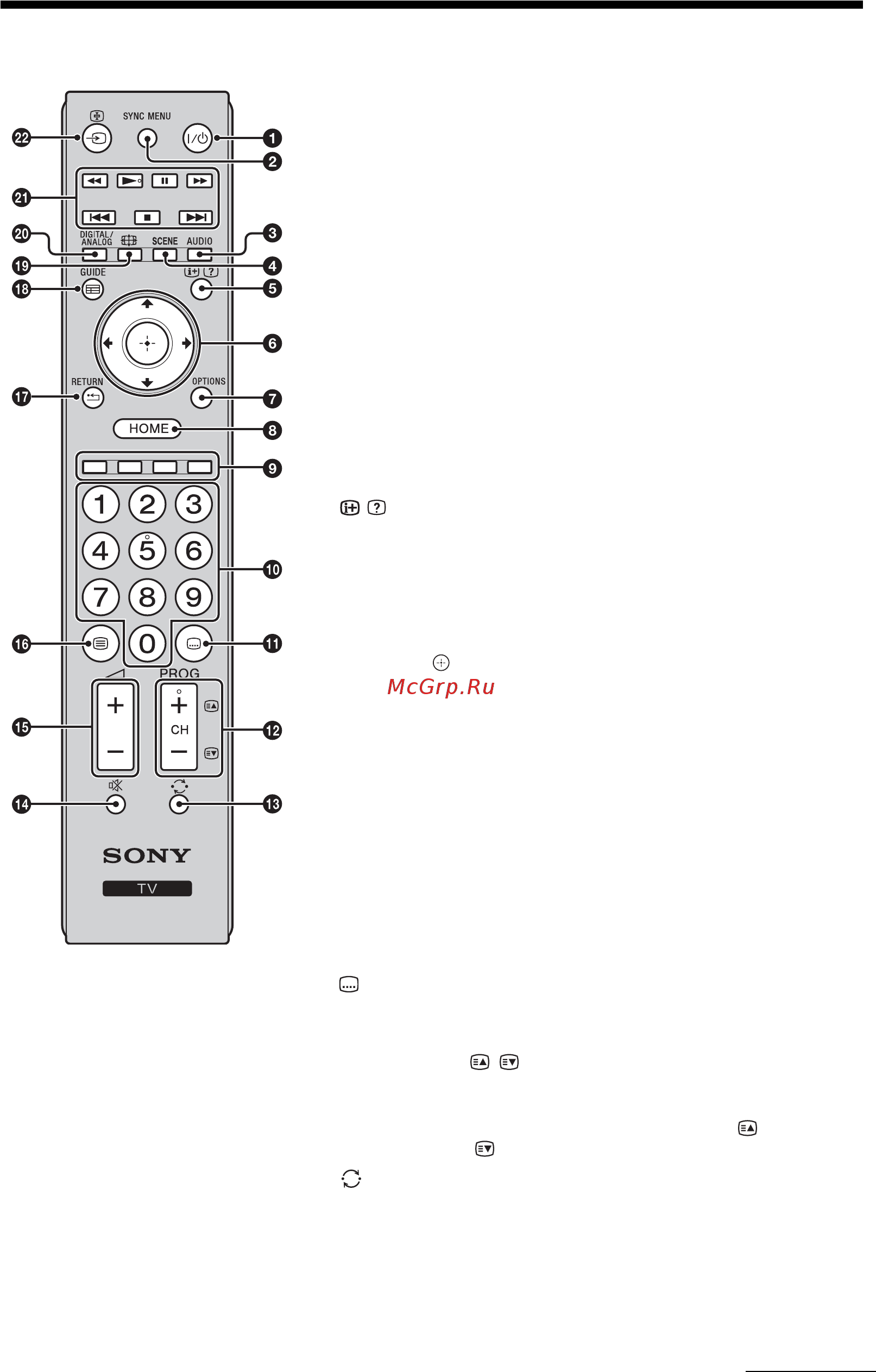 Sony BRAVIA KDL-22EX310 [293/332] Опис пульта дистанційного керування