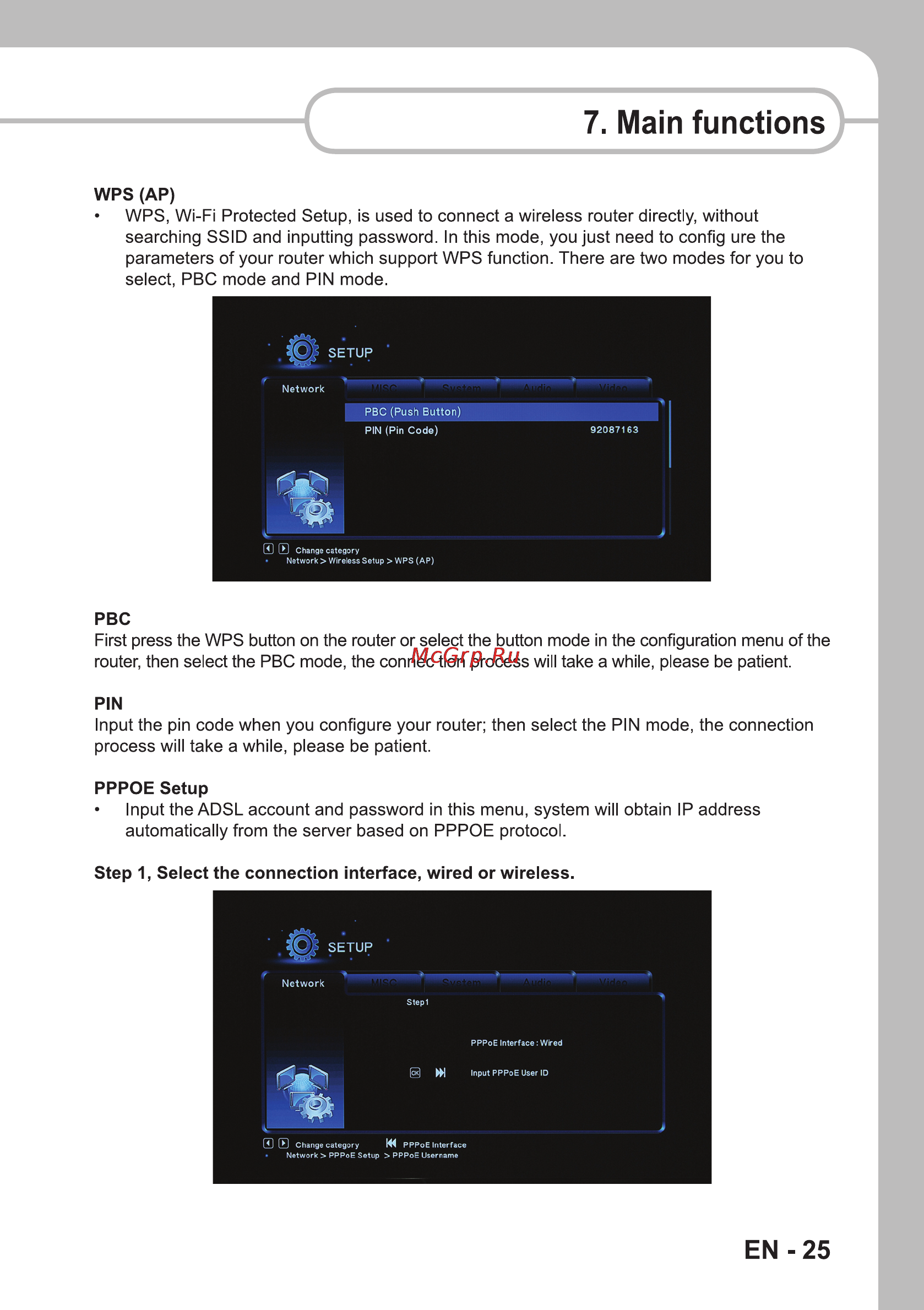 Sencor SMP 9000 [27/68] Main functions