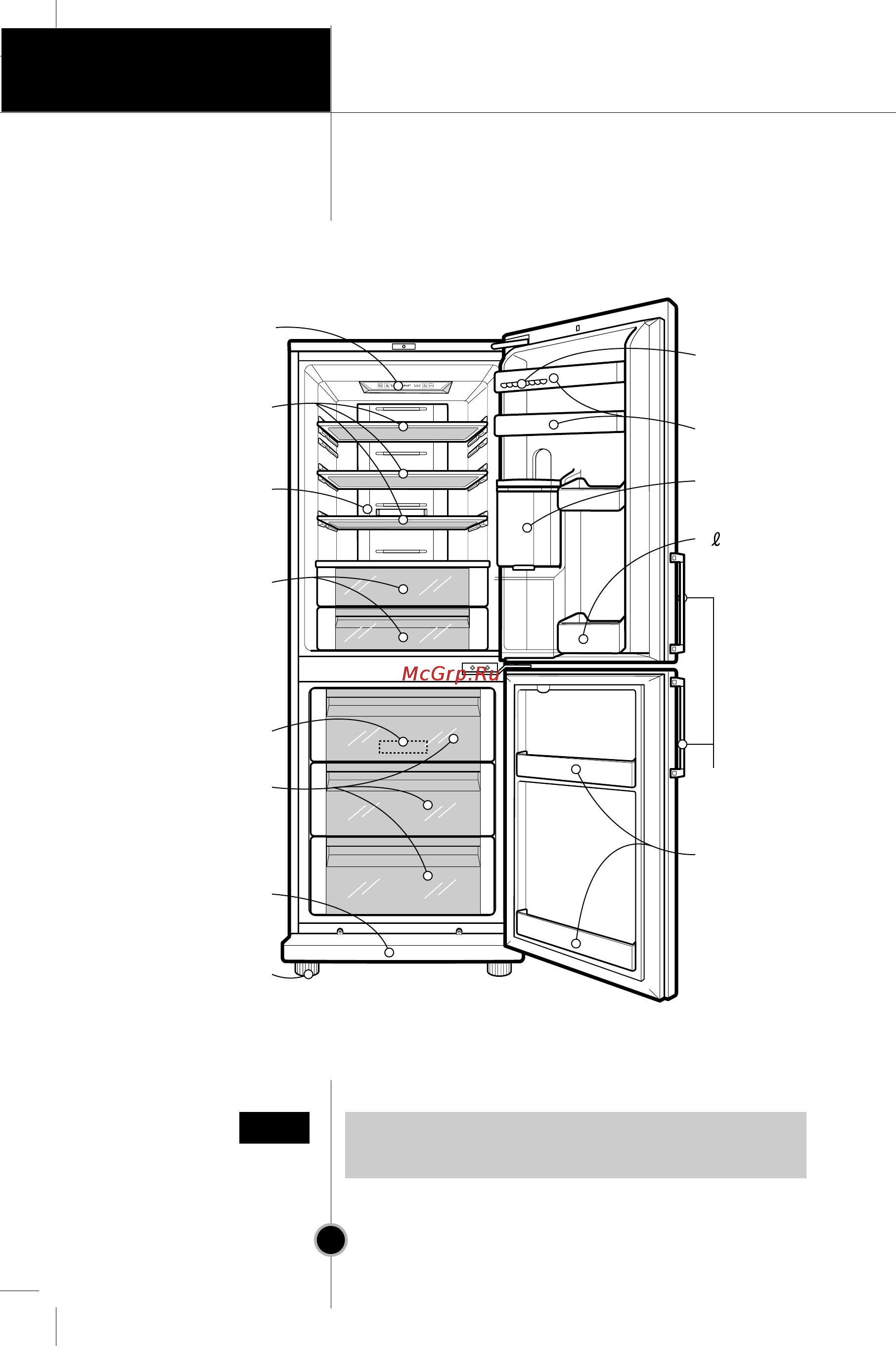 LG GR-B429BTCA [15/30] Identification of parts