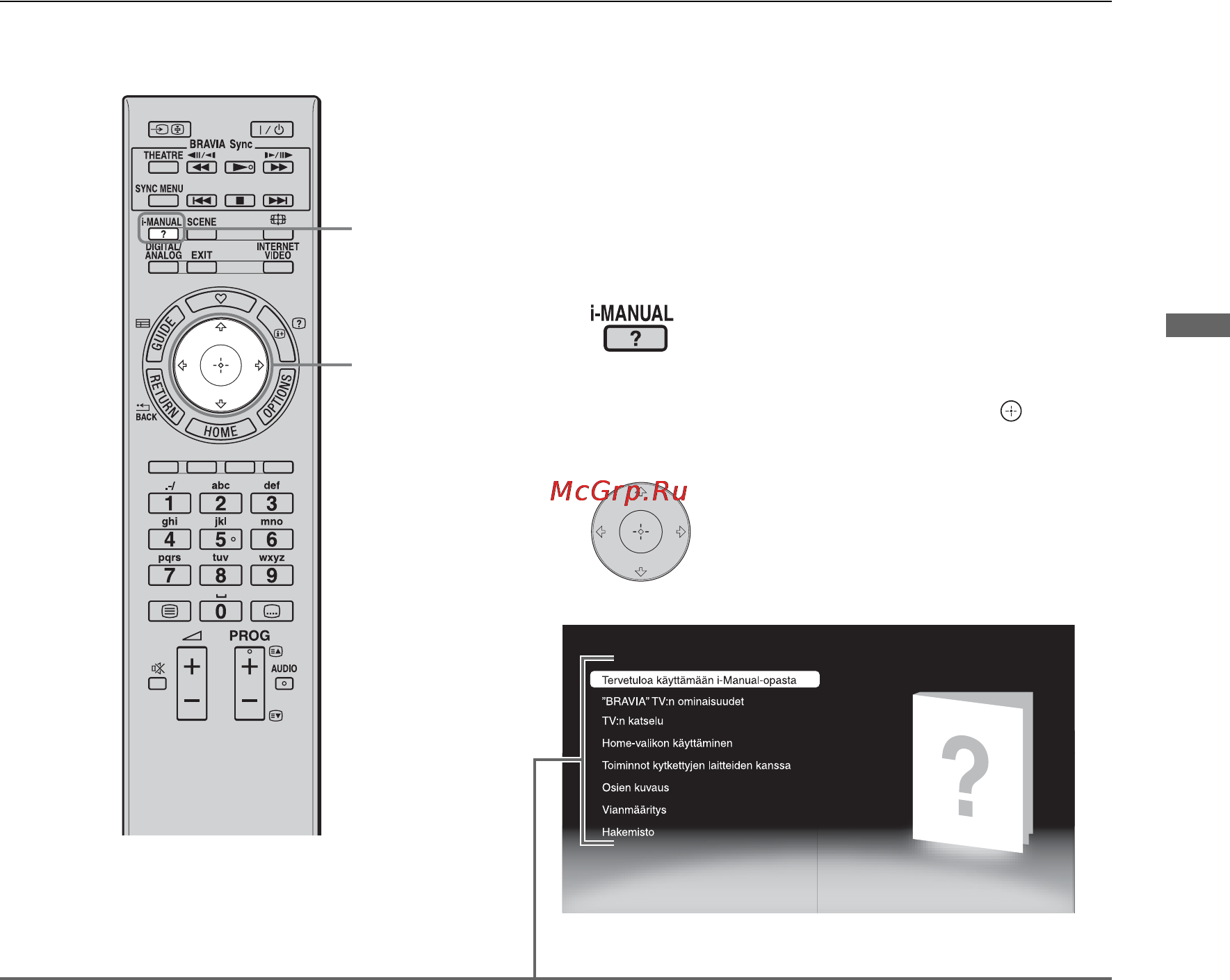 Sony BRAVIA KDL-32EX605 [105/214] I manual oppaan käyttäminen