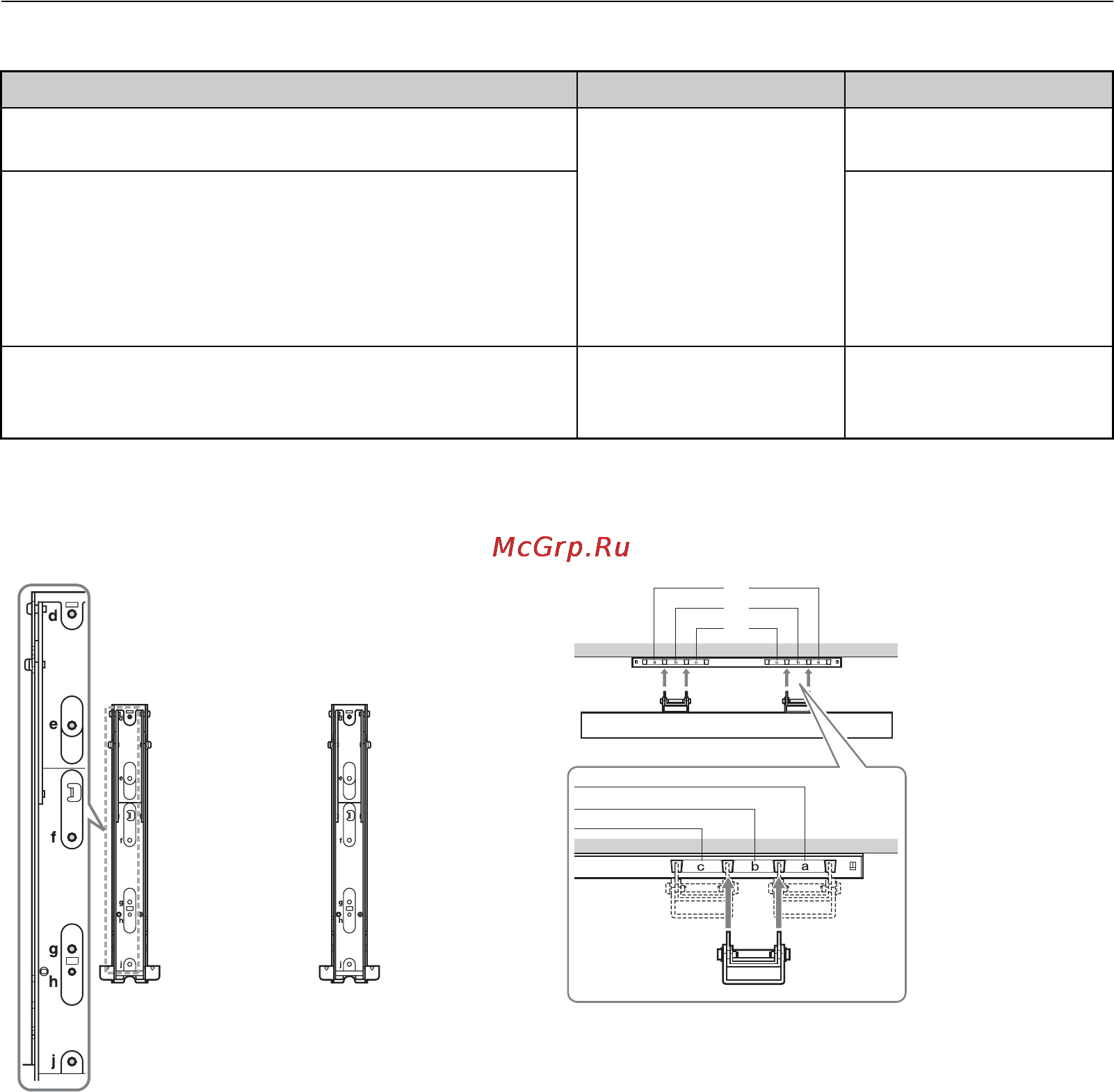 Sony BRAVIA KDL-32EX705 [76/214] Figurer och tabeller över skruvarnas och hakens placering