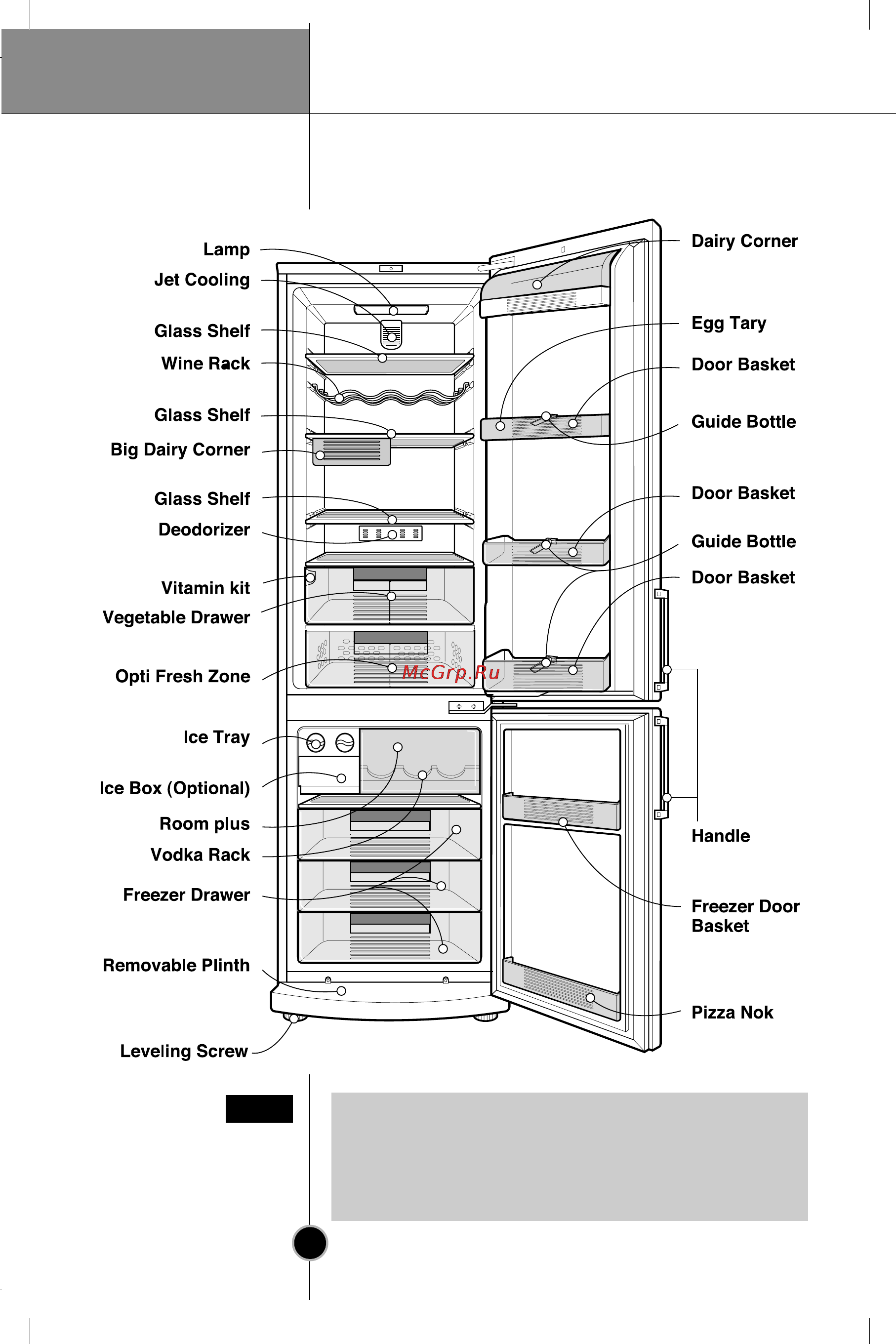 LG GA-449UVBA [40/60] Identification of parts