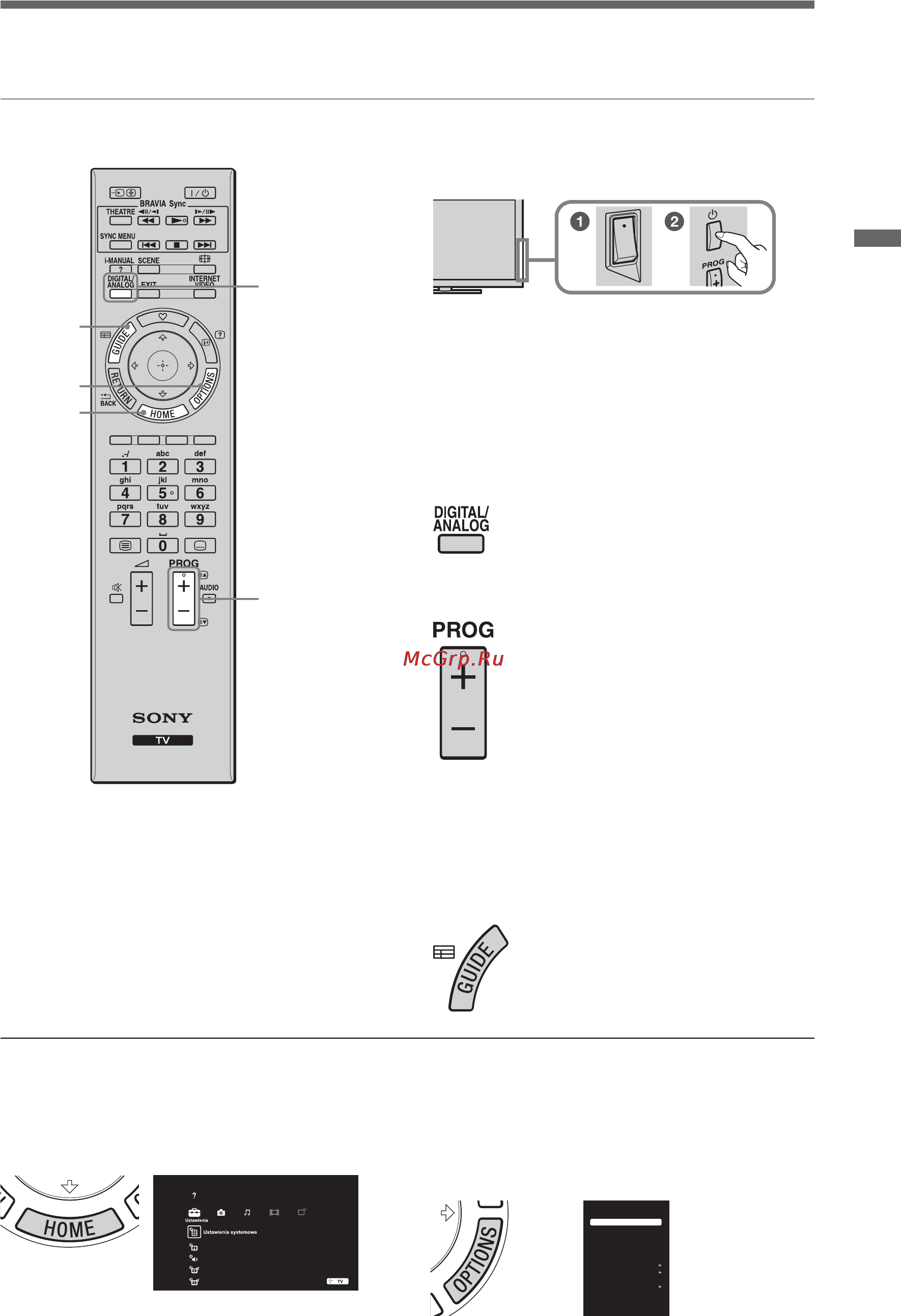 Sony BRAVIA KDL-32EX508 [125/218] Odbiór audycji telewizyjnych