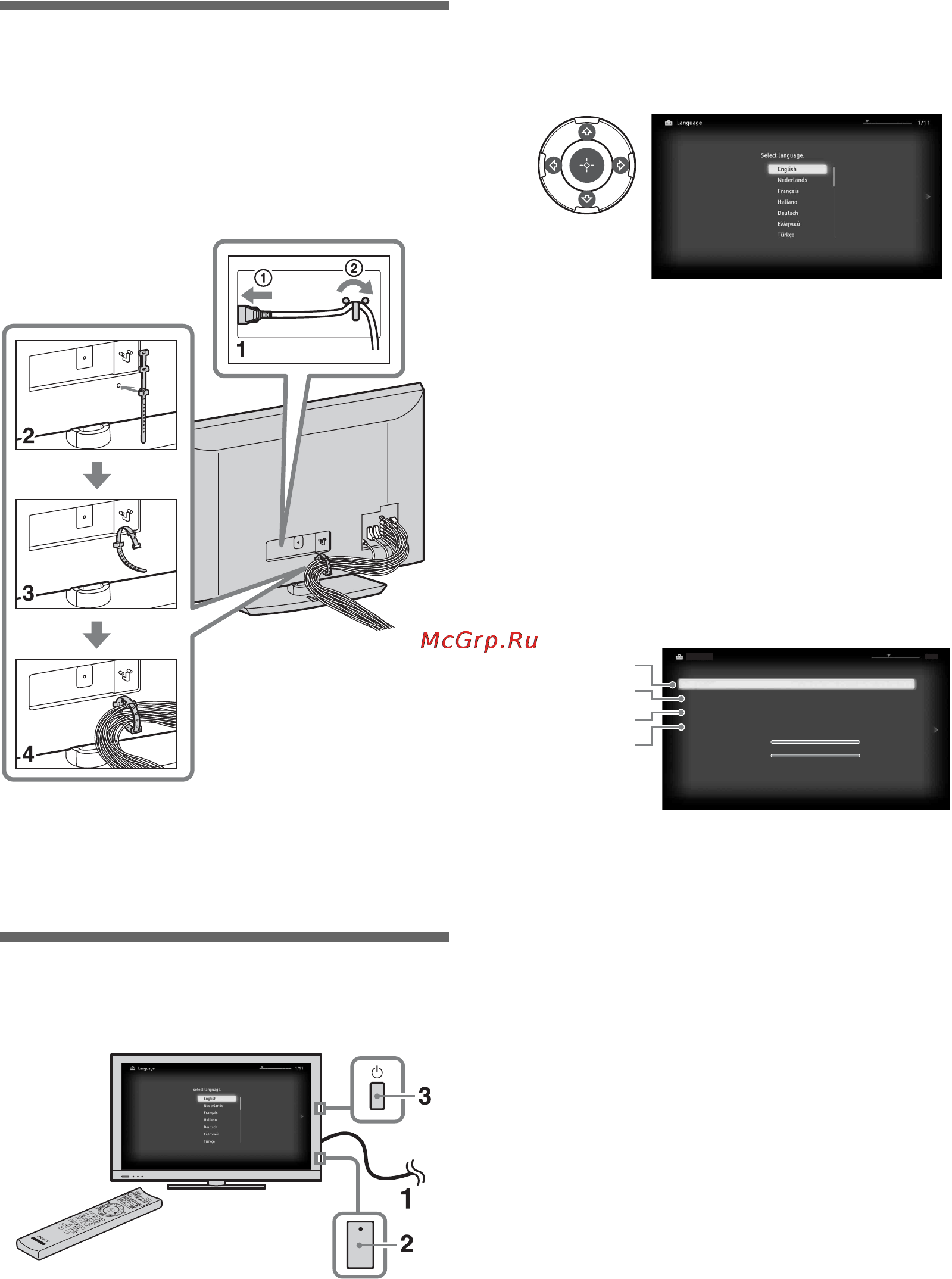 Sony BRAVIA KDL-32EX505 [142/218] Binde sammen kablene