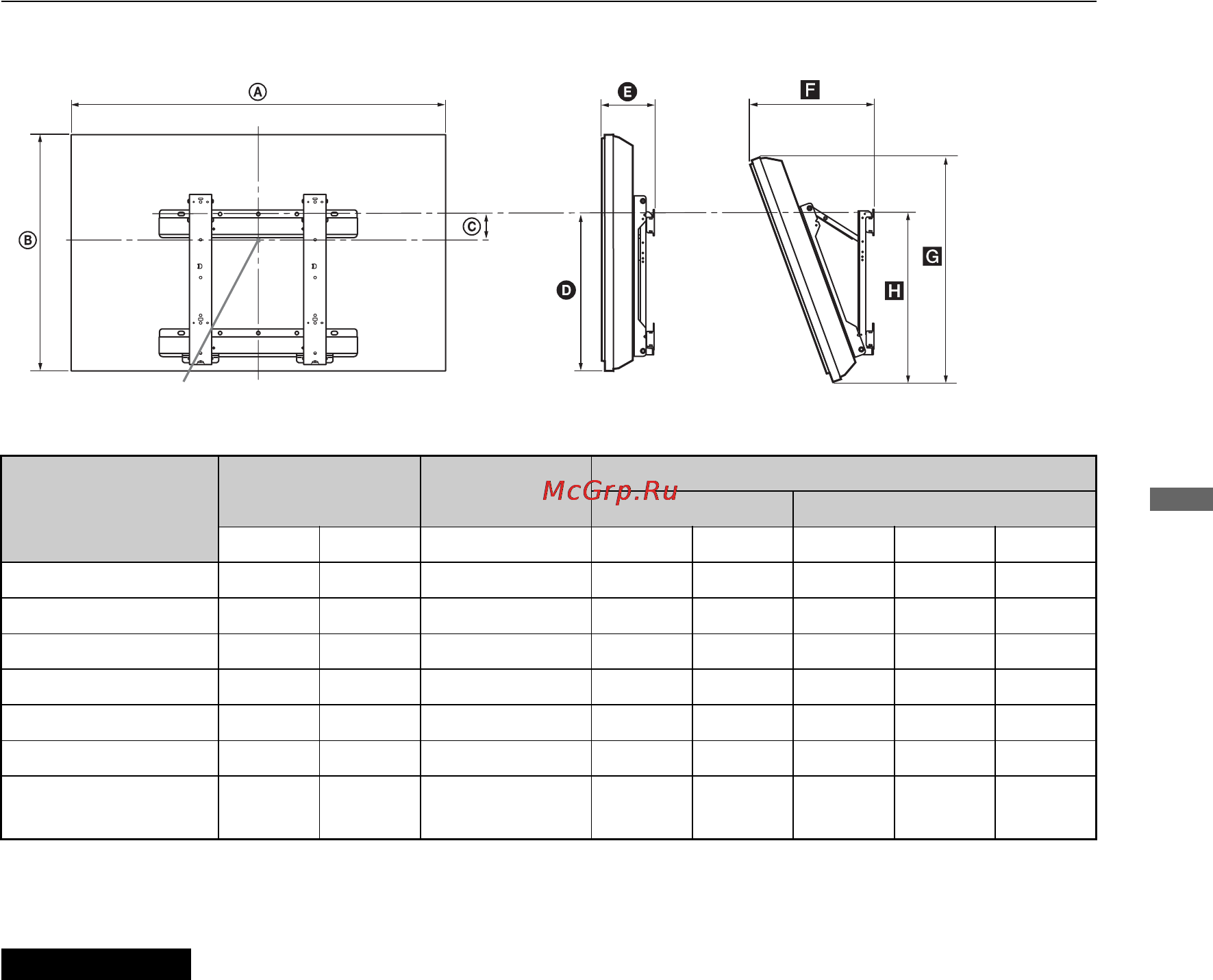 Sony BRAVIA KDL-37EX504 [17/218] Le mur sur lequel le téléviseur sera installé doit pouvoir supporter un poids d au moins quatre fois celui du téléviseur pour connaître son poids reportez vous à la section spécifications page 13