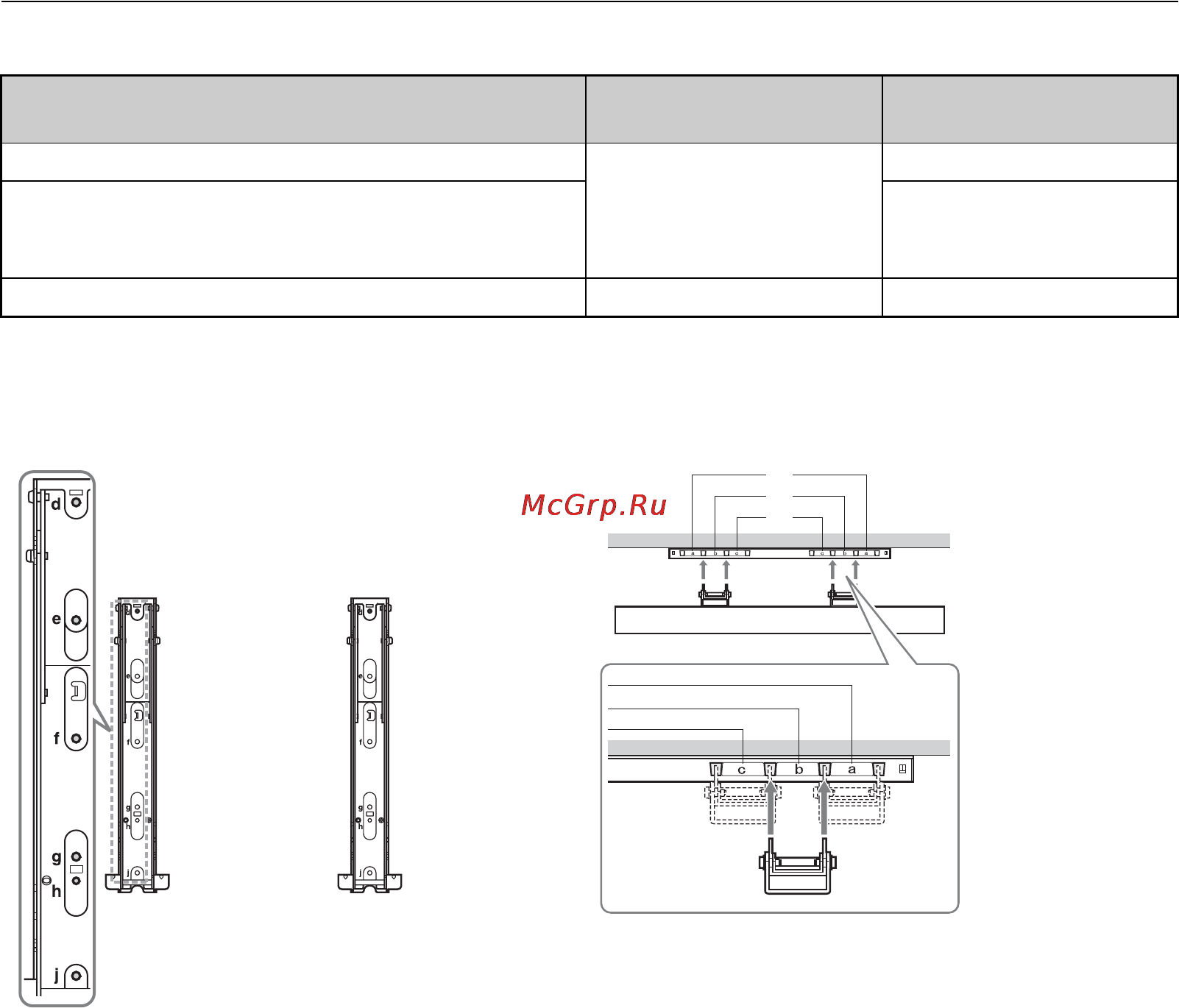 Sony BRAVIA KDL-32EX504 [18/218] Emplacement des crochets lors de l installation du téléviseur sur le support de base