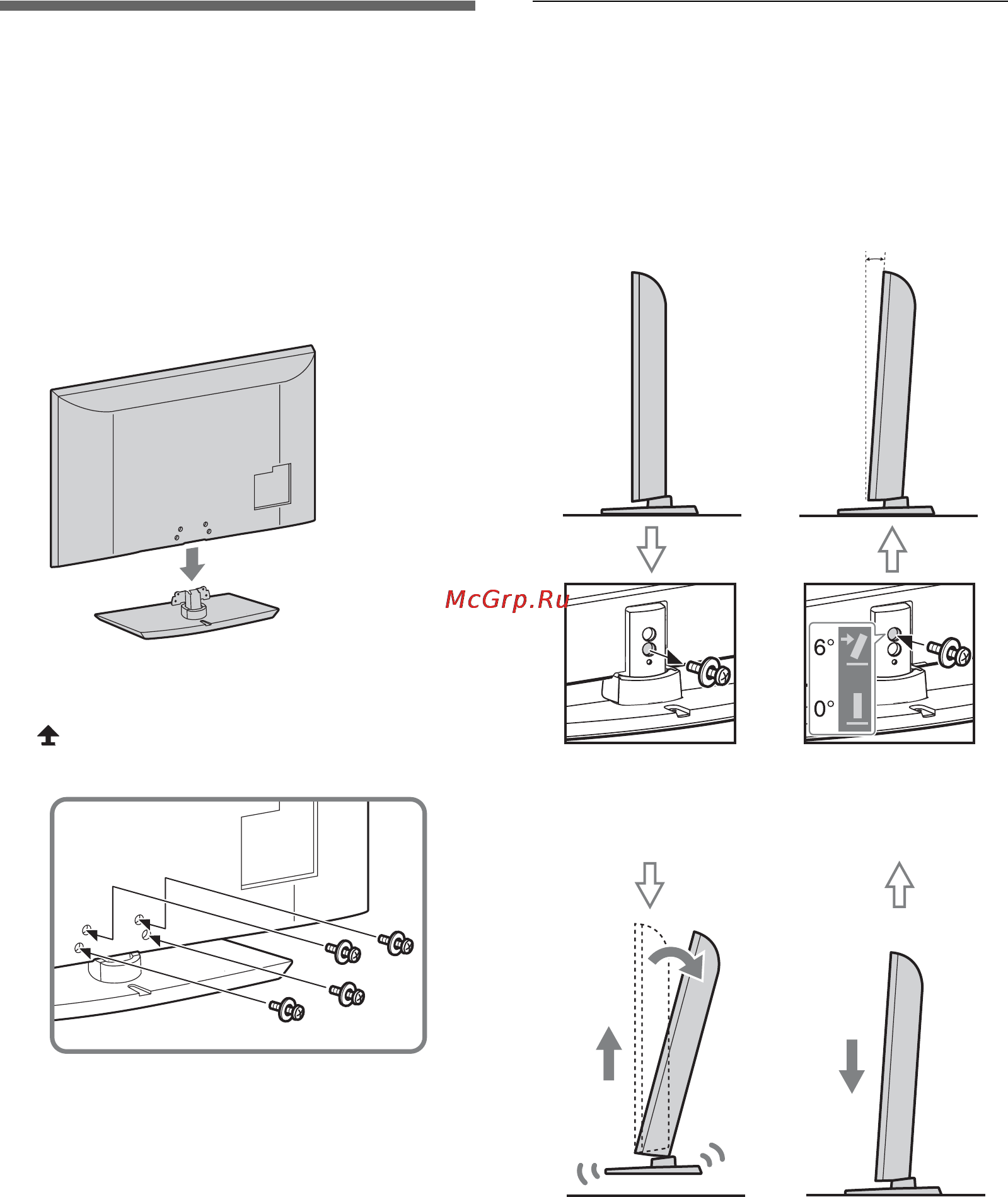 Sony BRAVIA KDL-32EX505 [24/218] Regolazione dell angolo di visione del televisore solo modelli della serie kdl 46 40hx705