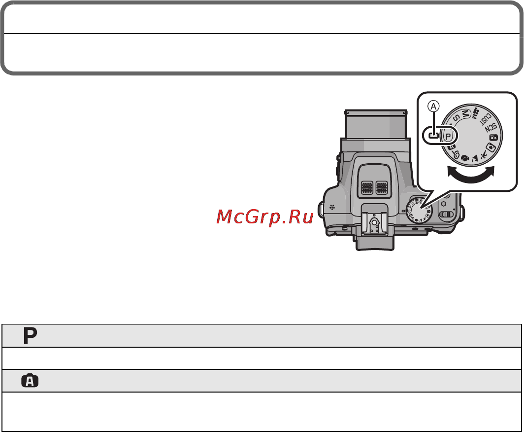Leica V-LUX 3 [20/40] Выбор режима записи