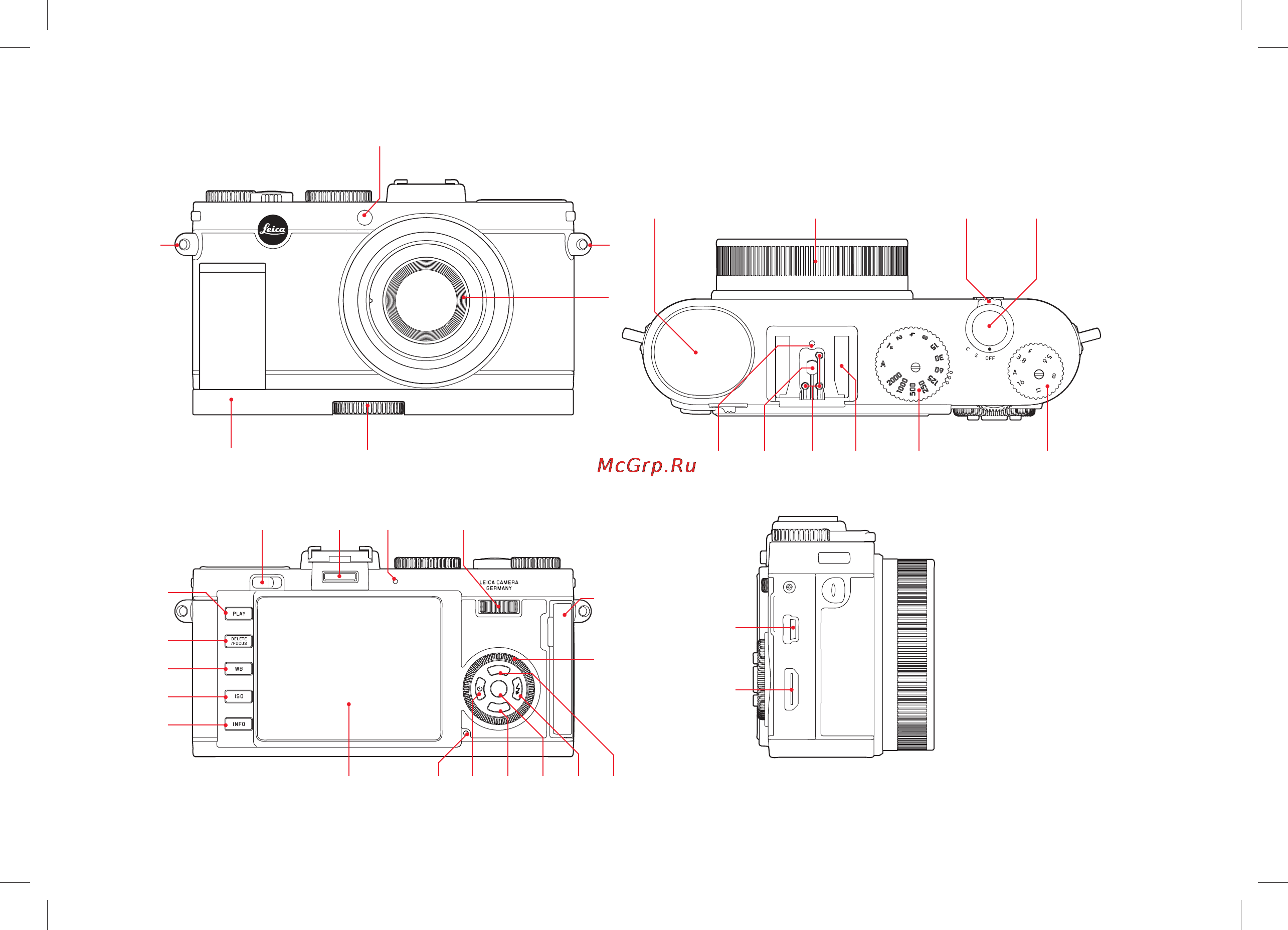 Leica X2 Black Инструкция по эксплуатации онлайн [2/84] 86344