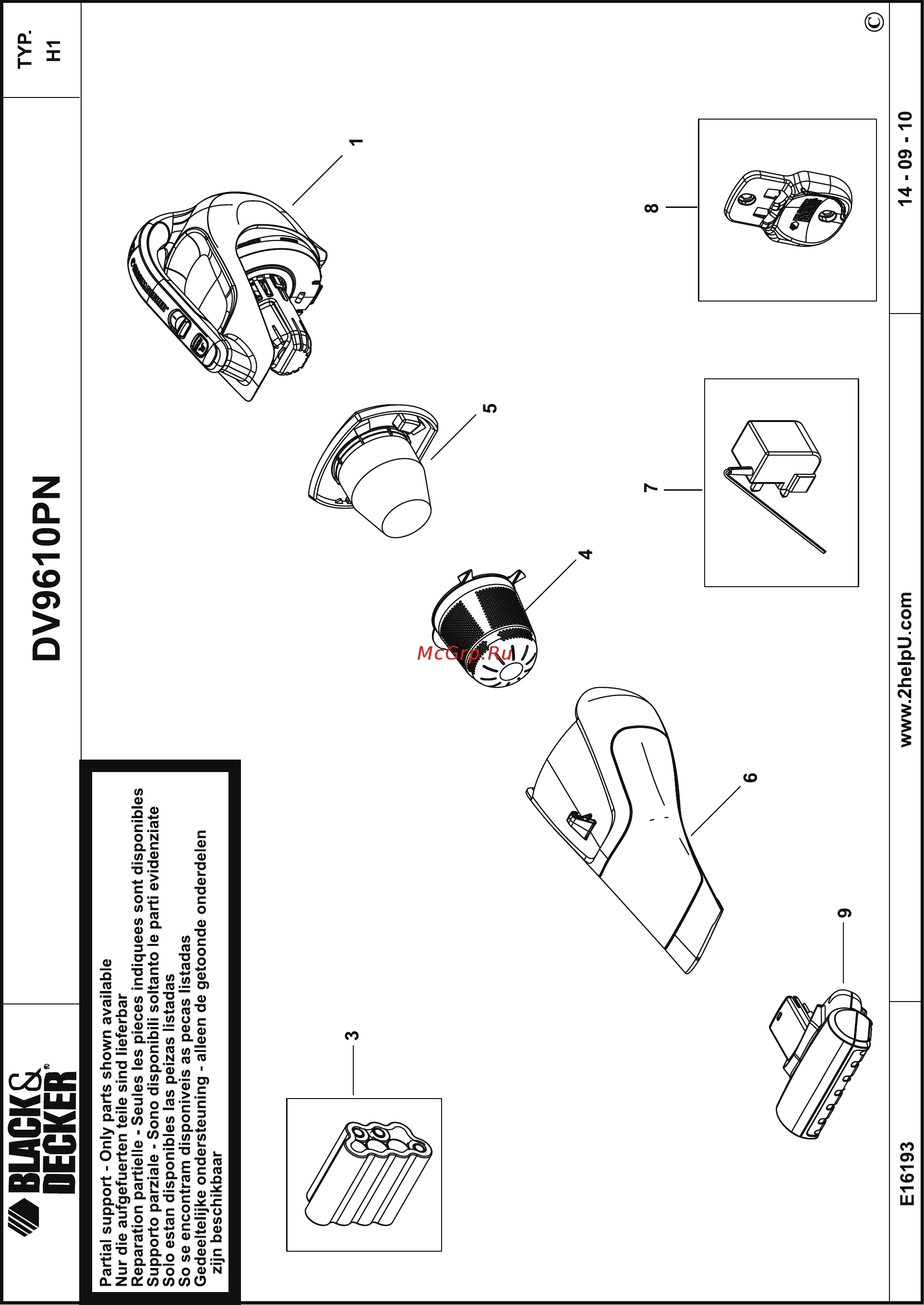 Black & Decker DV9610NF Инструкция по эксплуатации онлайн [11/12] 28723