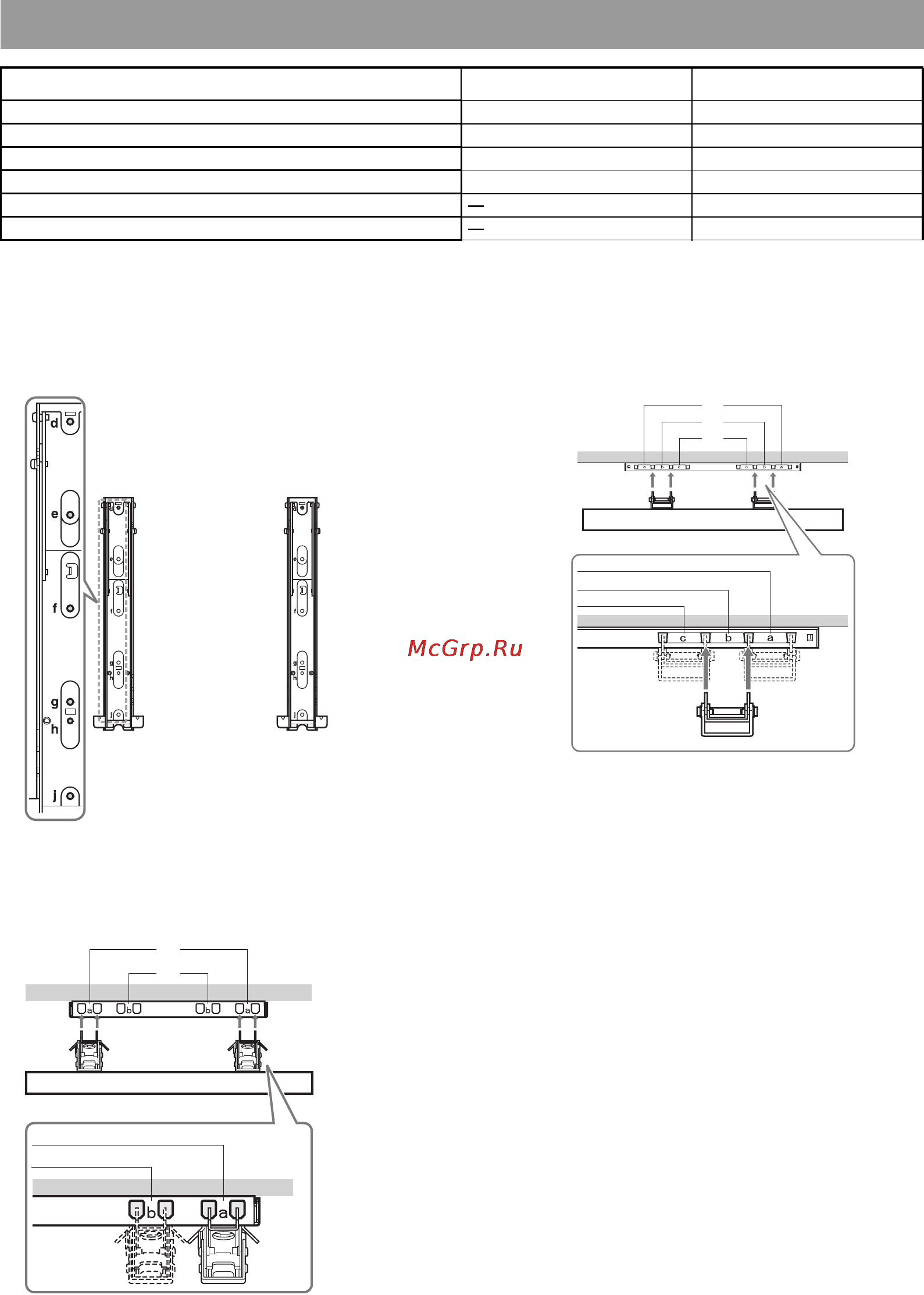 Sony KDL-26EX302 [54/58] Схема таблиця розташування гвинтів і гаків