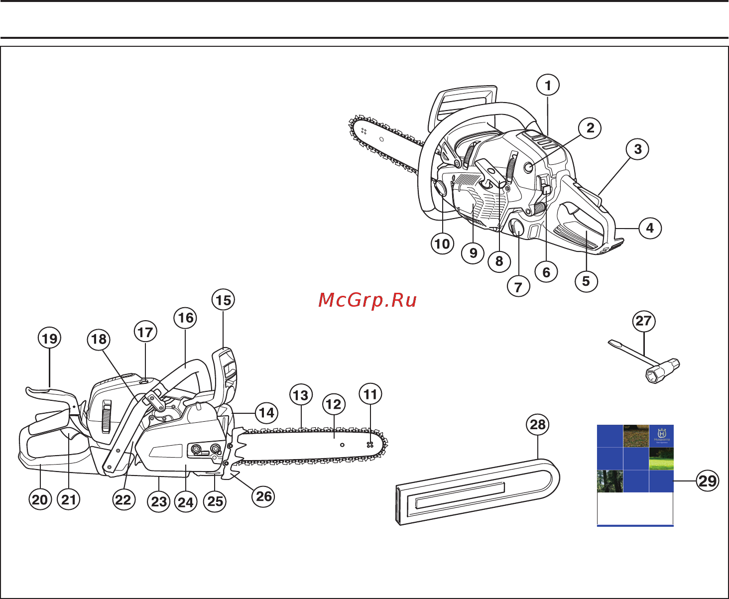 Husqvarna 545 AutoTune X-TORQ (9666485-15) Инструкция по эксплуатации онлайн [6/52] 332814