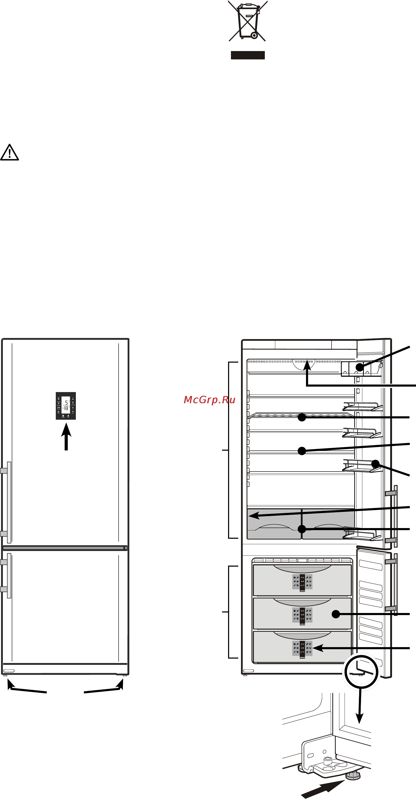 Liebherr CNPes 5156-20 001 [2/13] На кухнях для персонала в пансионах в коттеджах отелях мотелях и других местах для проживания при обеспечении готовым питанием и анало гичных услугах оптовой торговли